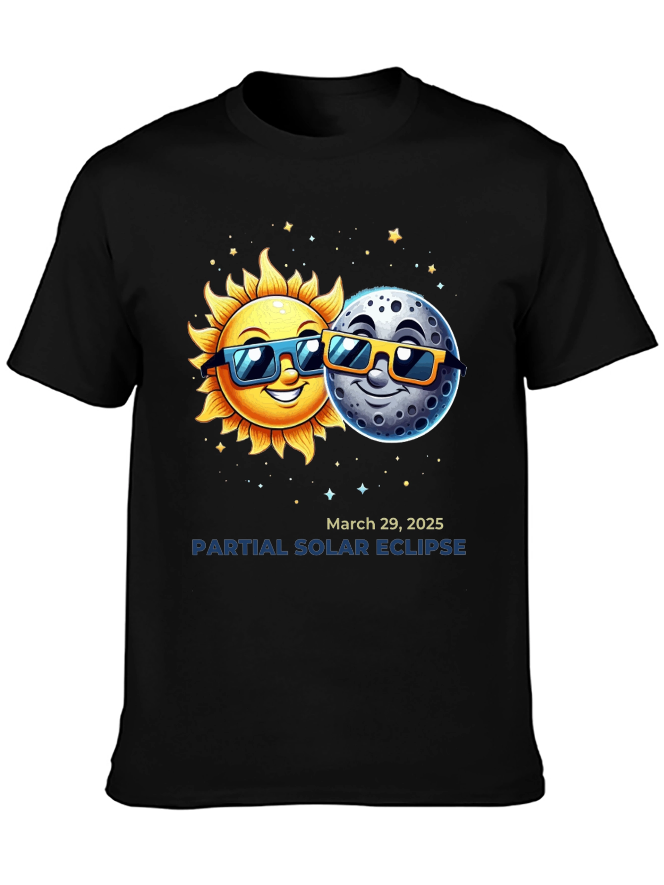 Solar Eclipse 2025 T-Shirt - Sun & Moon Tee