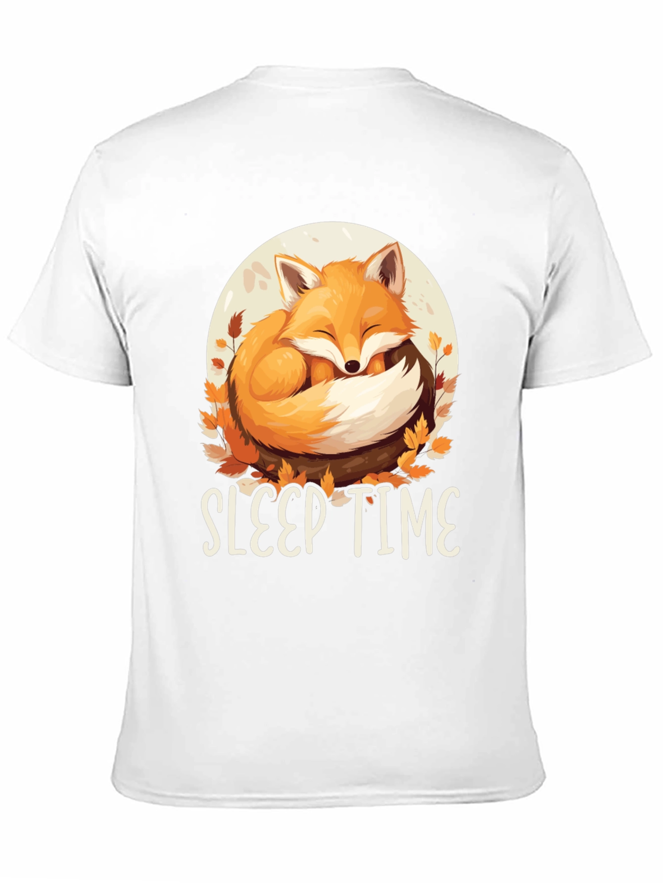 Sleep Time Fox T-Shirt - Cute Animal Design