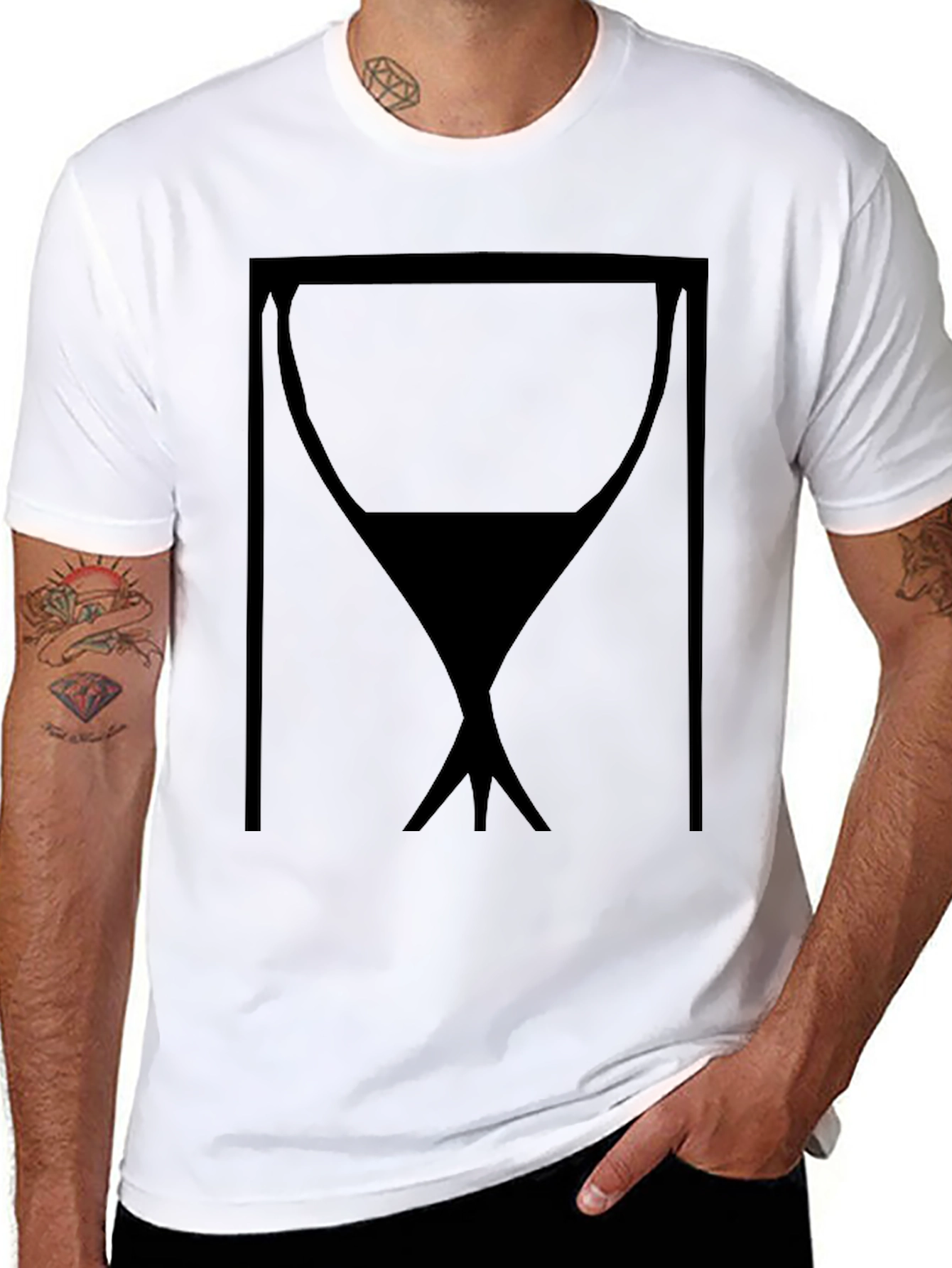 Abstract Graphic Tee - Modern Minimalist Design