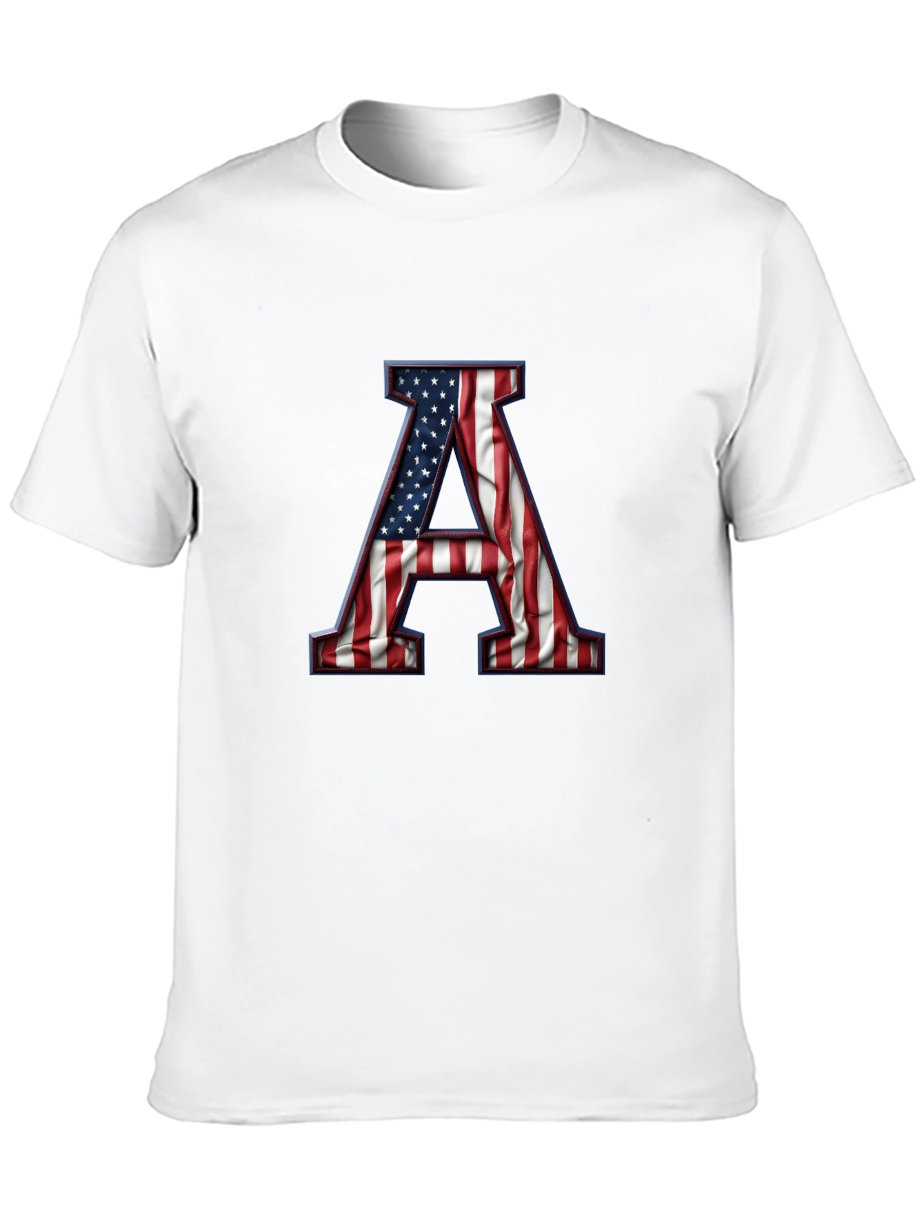 American Flag Letter A Graphic Tee