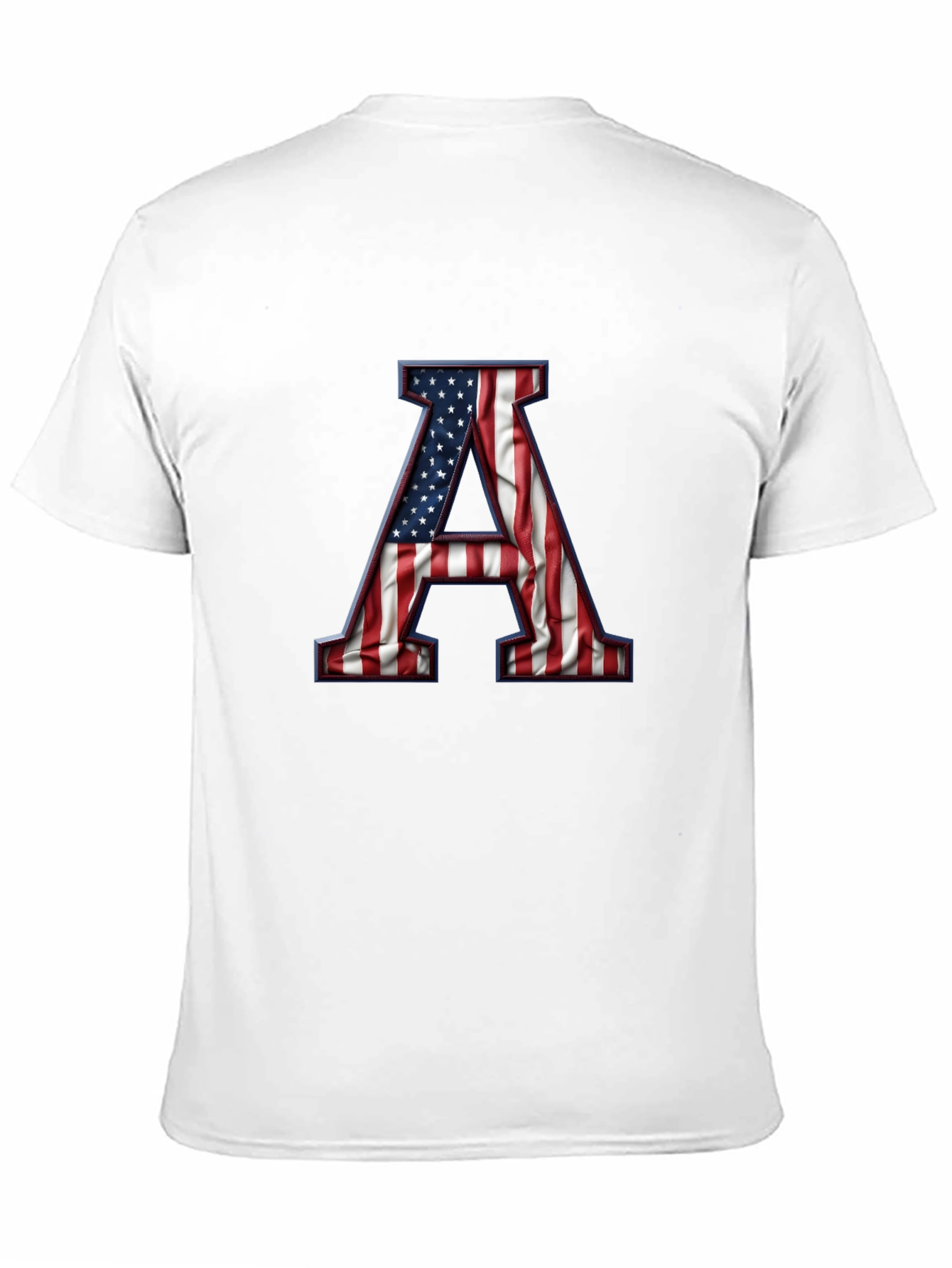 American Flag Letter A Graphic Tee