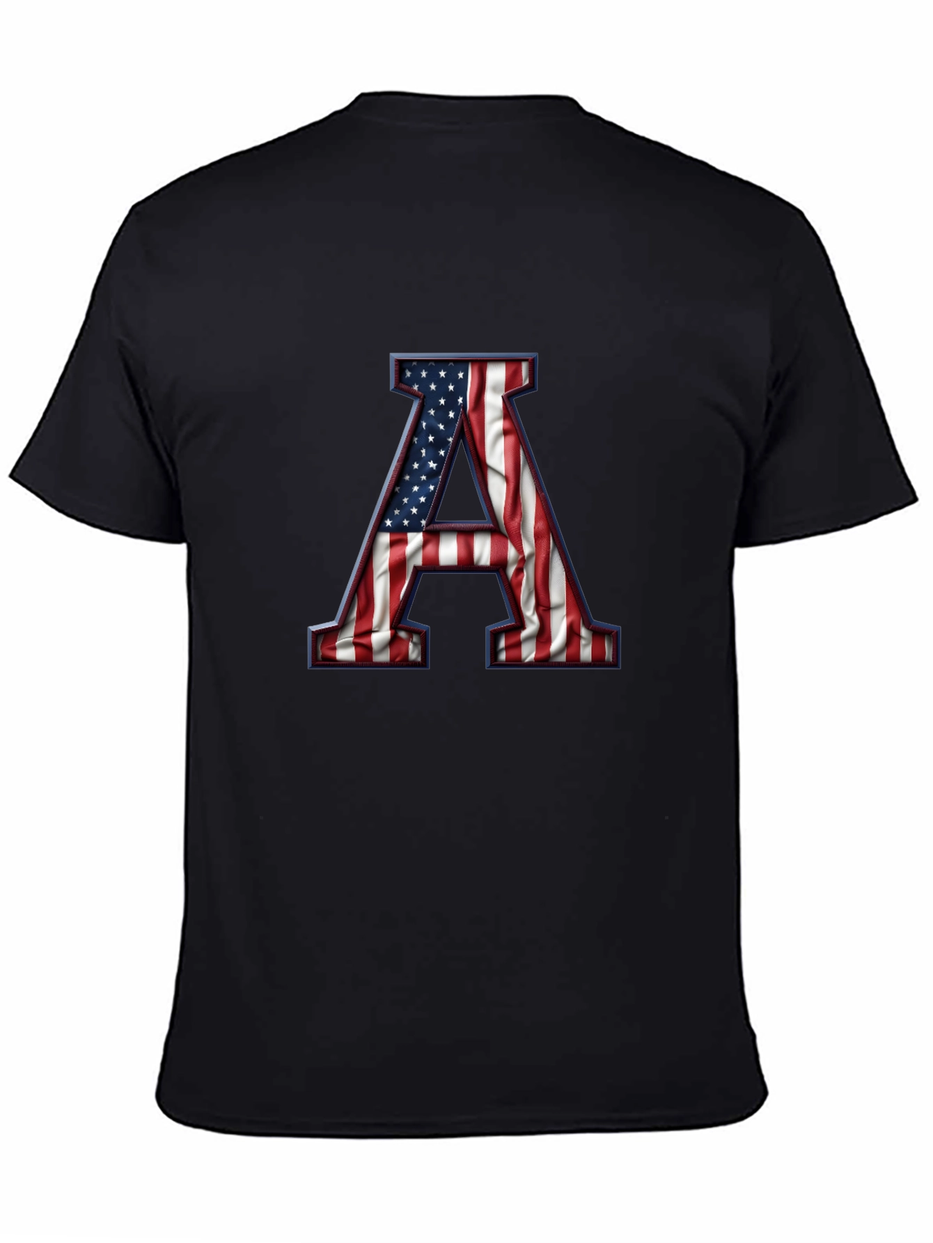 American Flag Letter A Graphic Tee