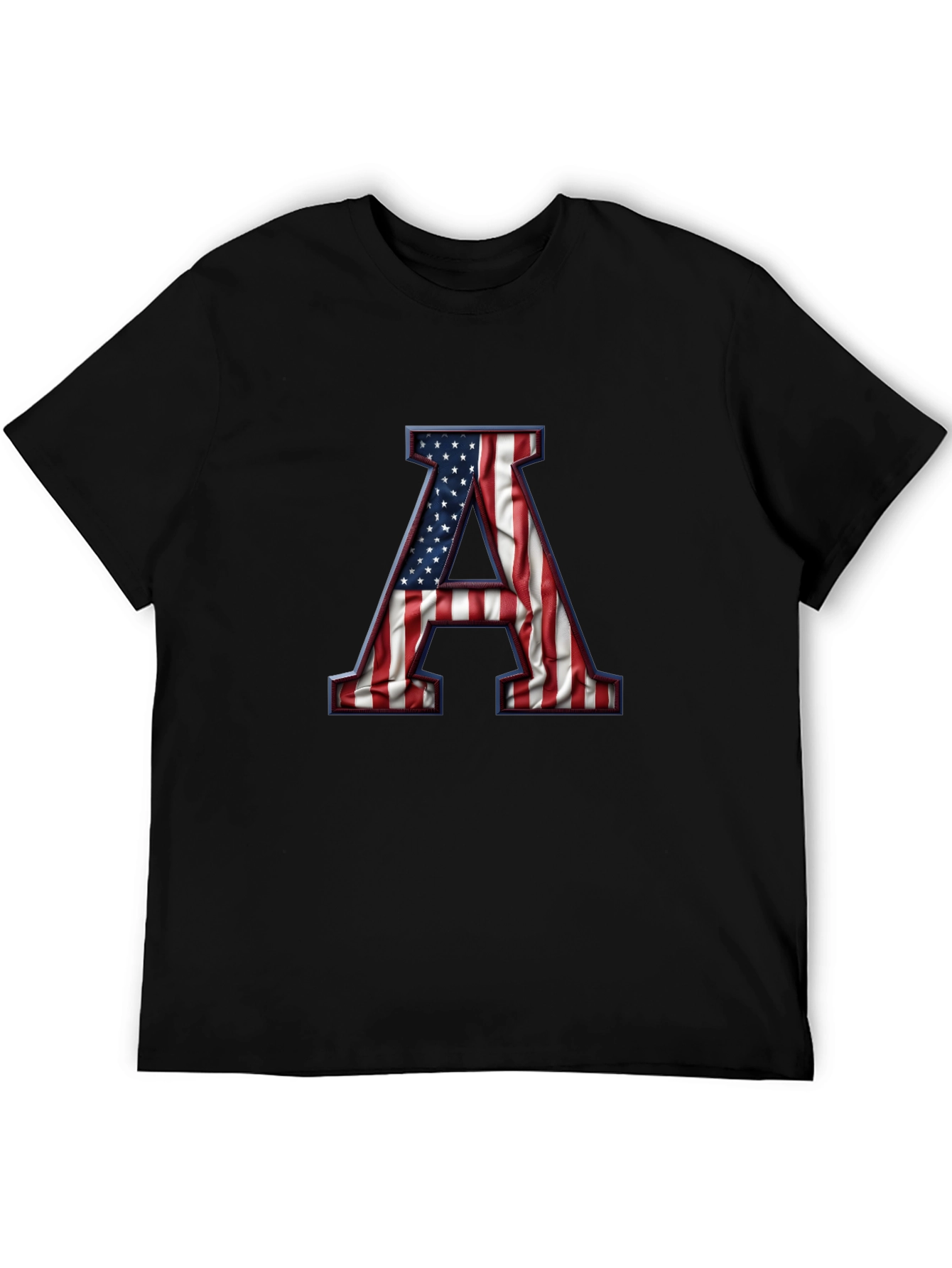 American Flag Letter A Graphic Tee