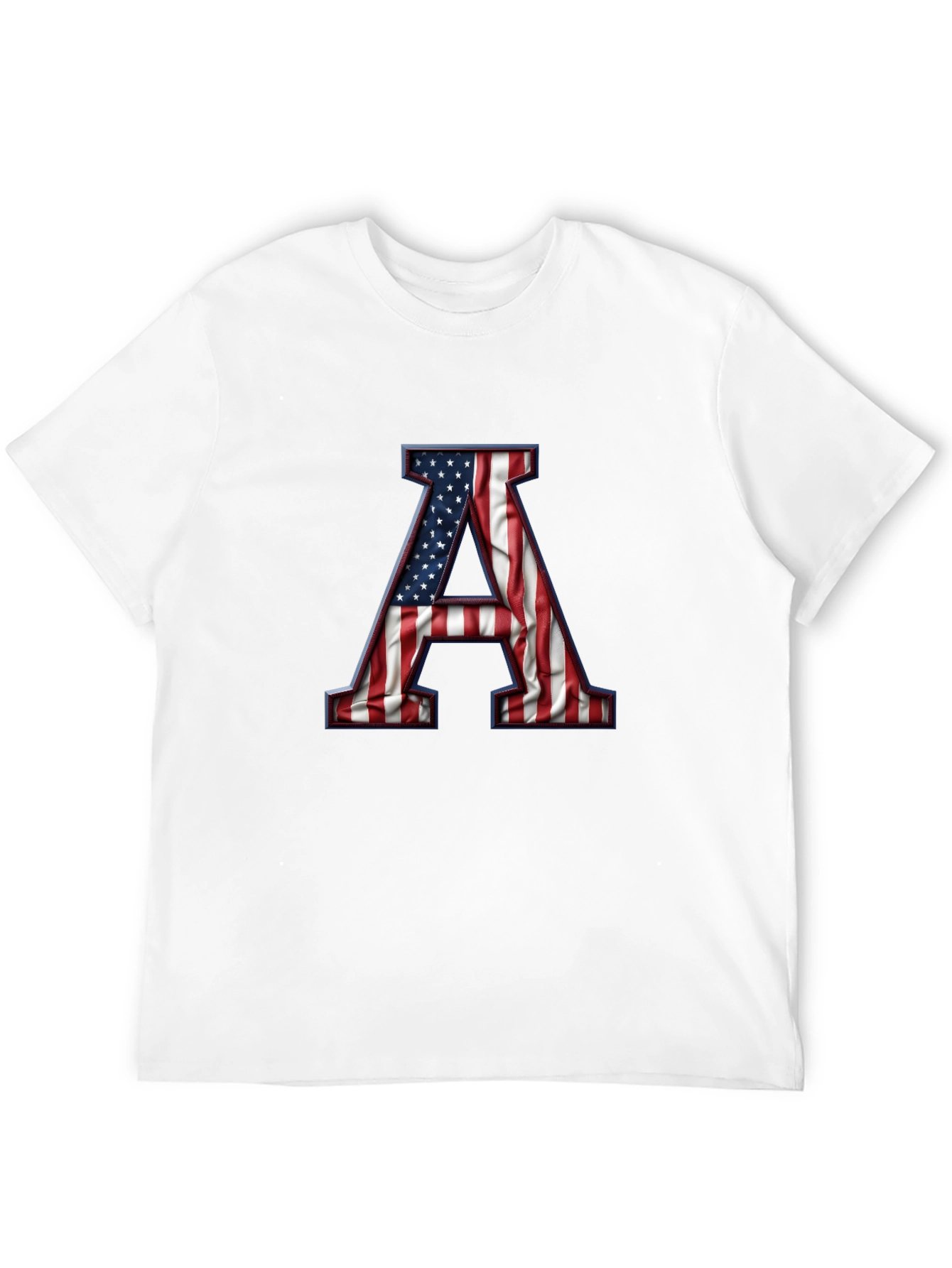 American Flag Letter A Graphic Tee