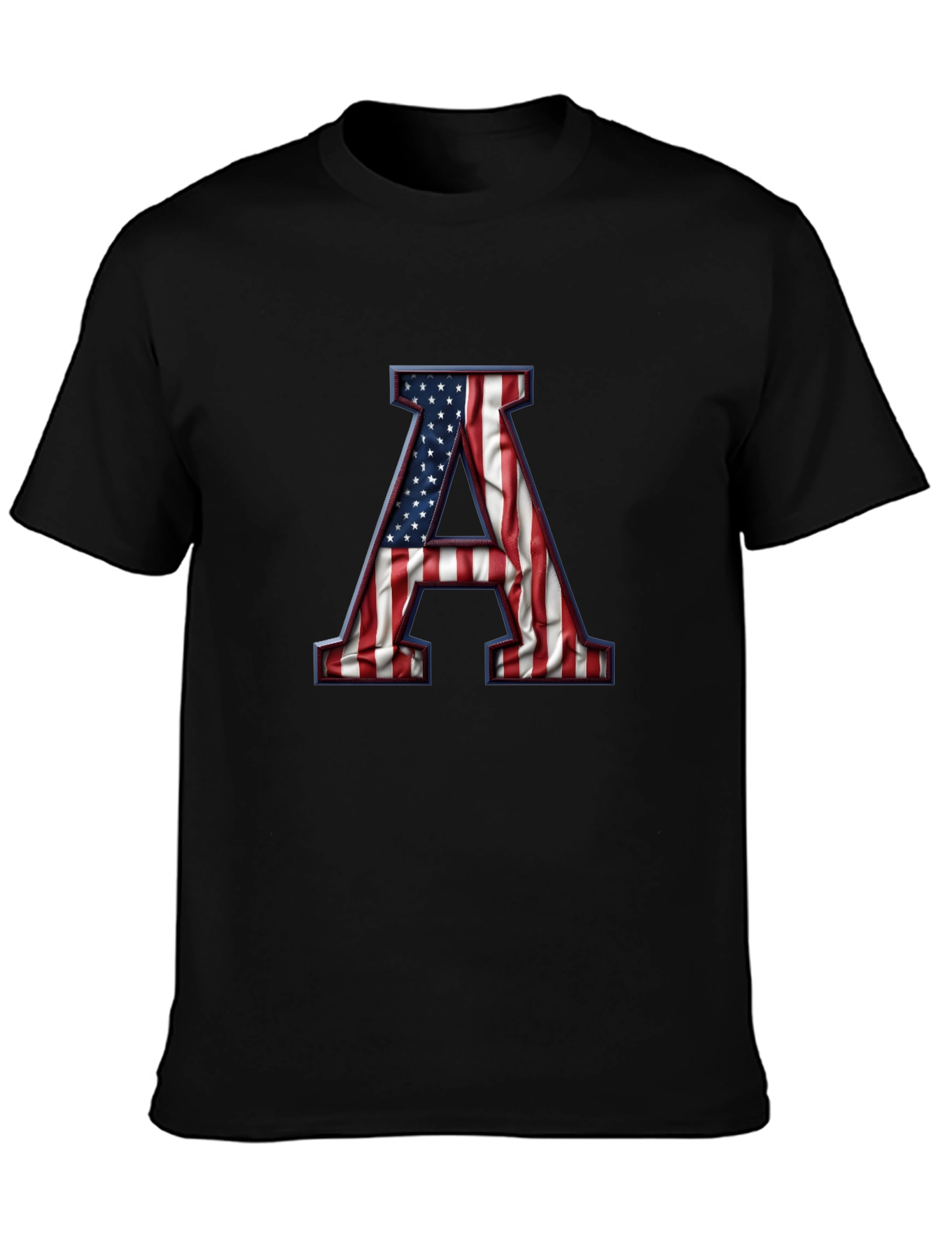 American Flag Letter A Graphic Tee