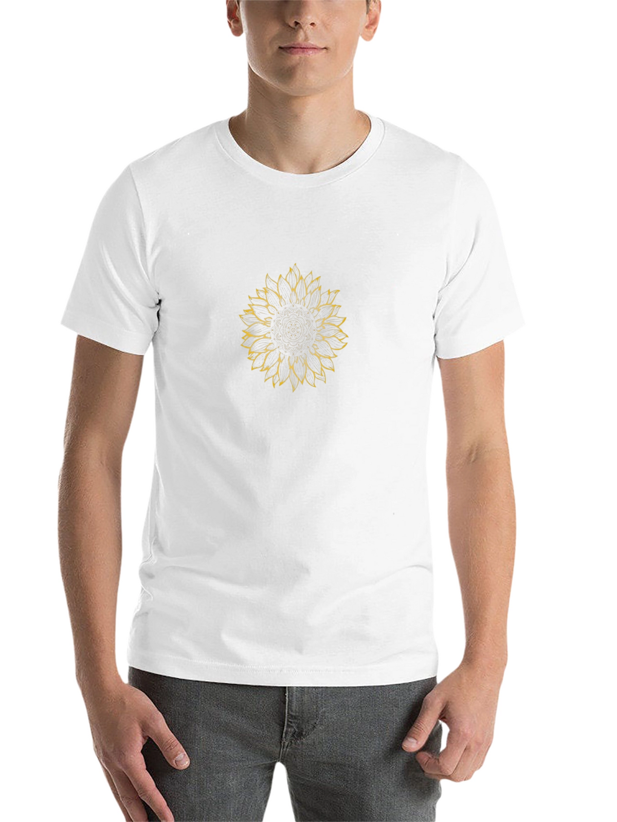 Sunflower Graphic Tee - Black Cotton Comfort