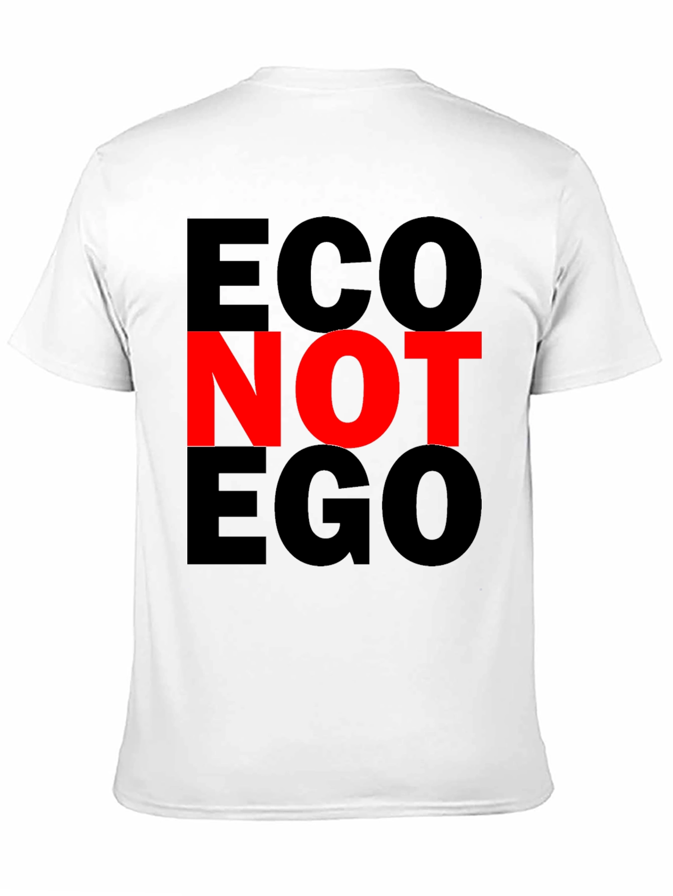 Eco Not Ego Graphic Tee - Black