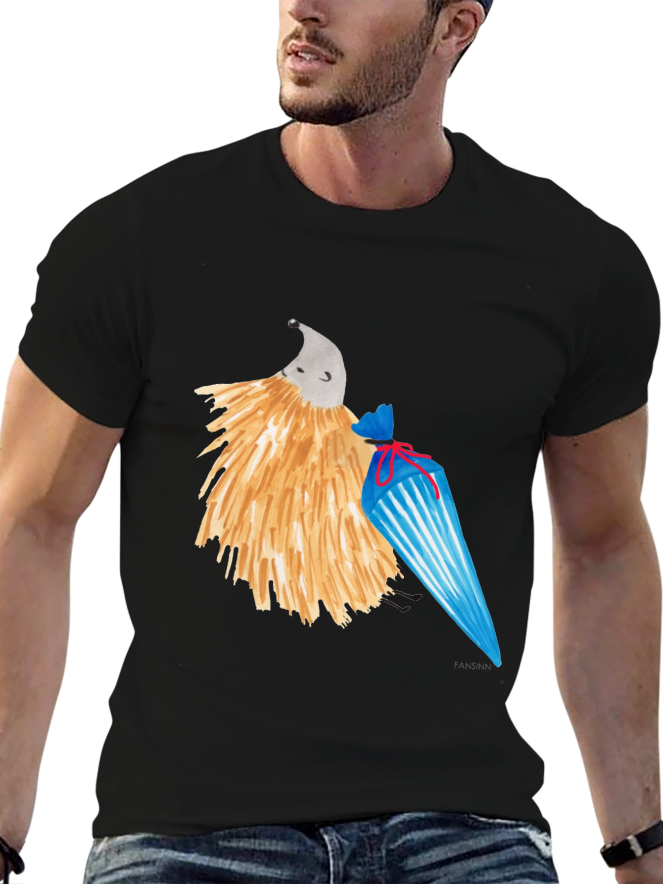 Whimsical Hedgehog T-Shirt - Unique Design