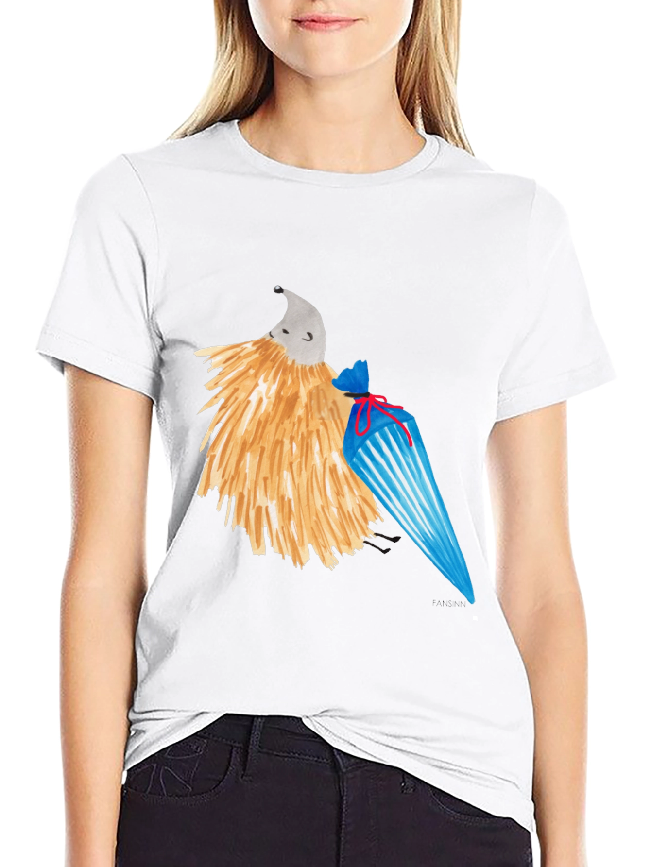Whimsical Hedgehog T-Shirt - Unique Design