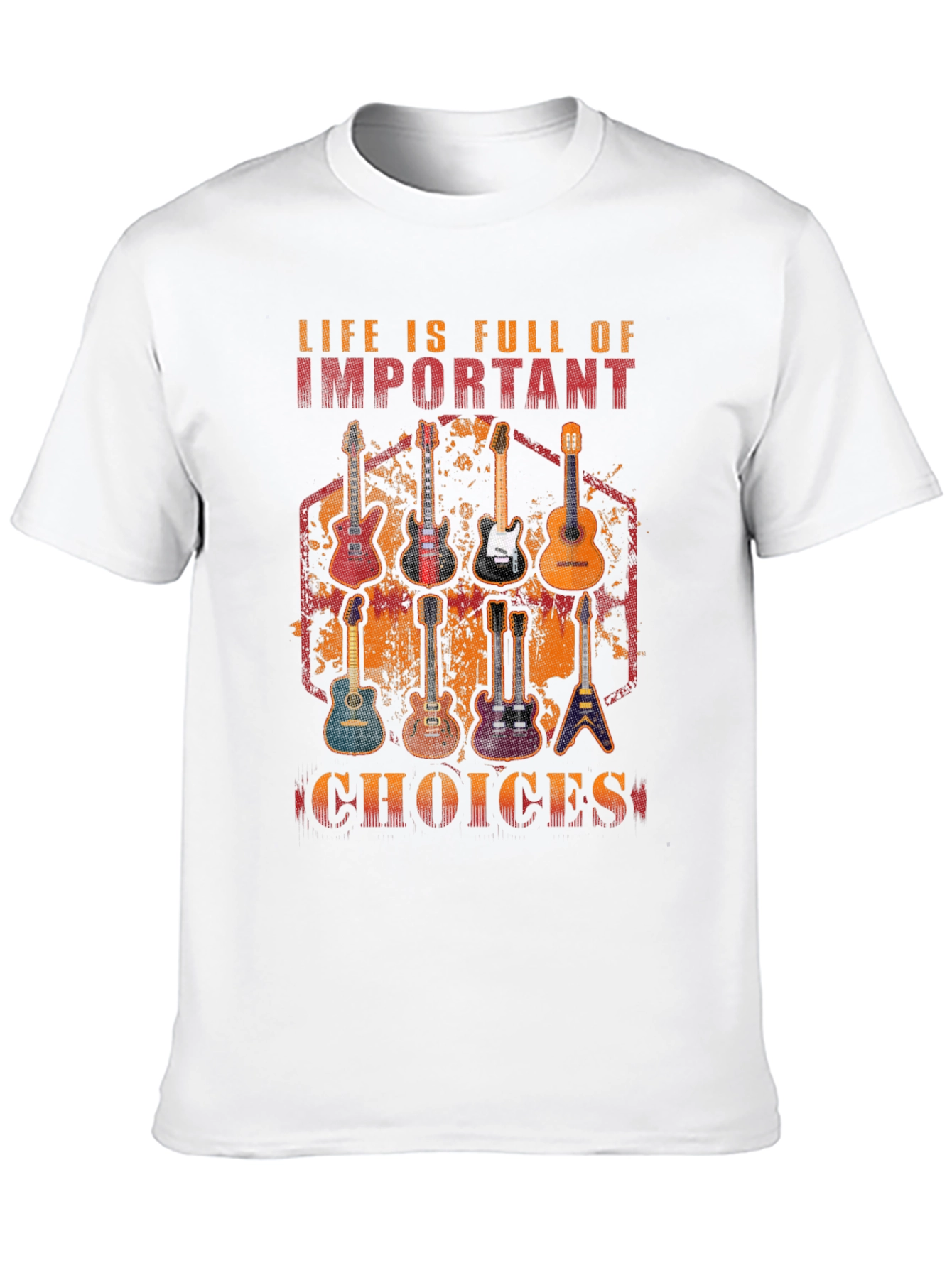 Guitar Choices Graphic T-Shirt - Music Lover Tee