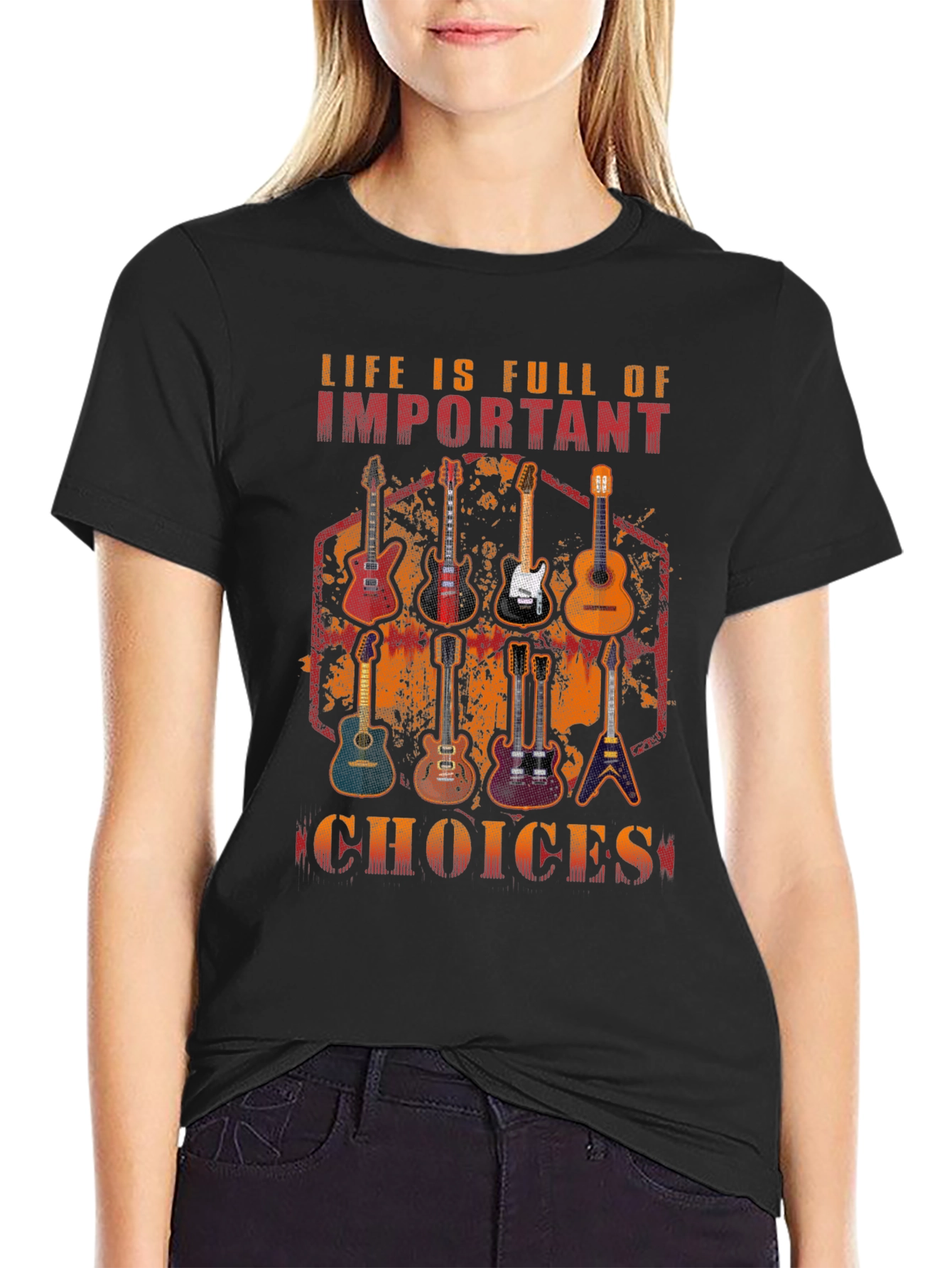 Guitar Choices Graphic T-Shirt - Music Lover Tee
