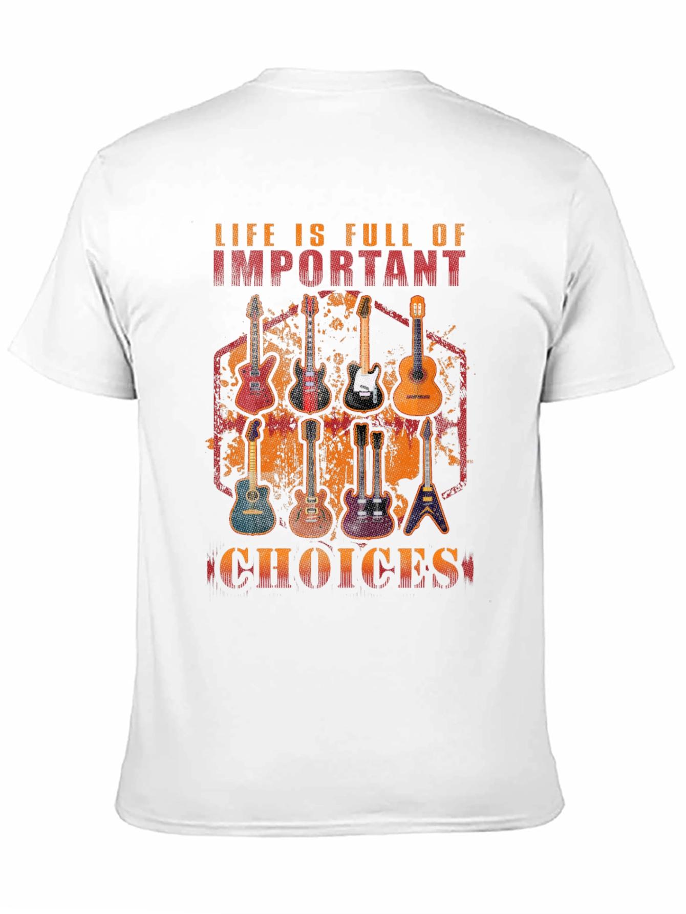 Guitar Choices Graphic T-Shirt - Music Lover Tee