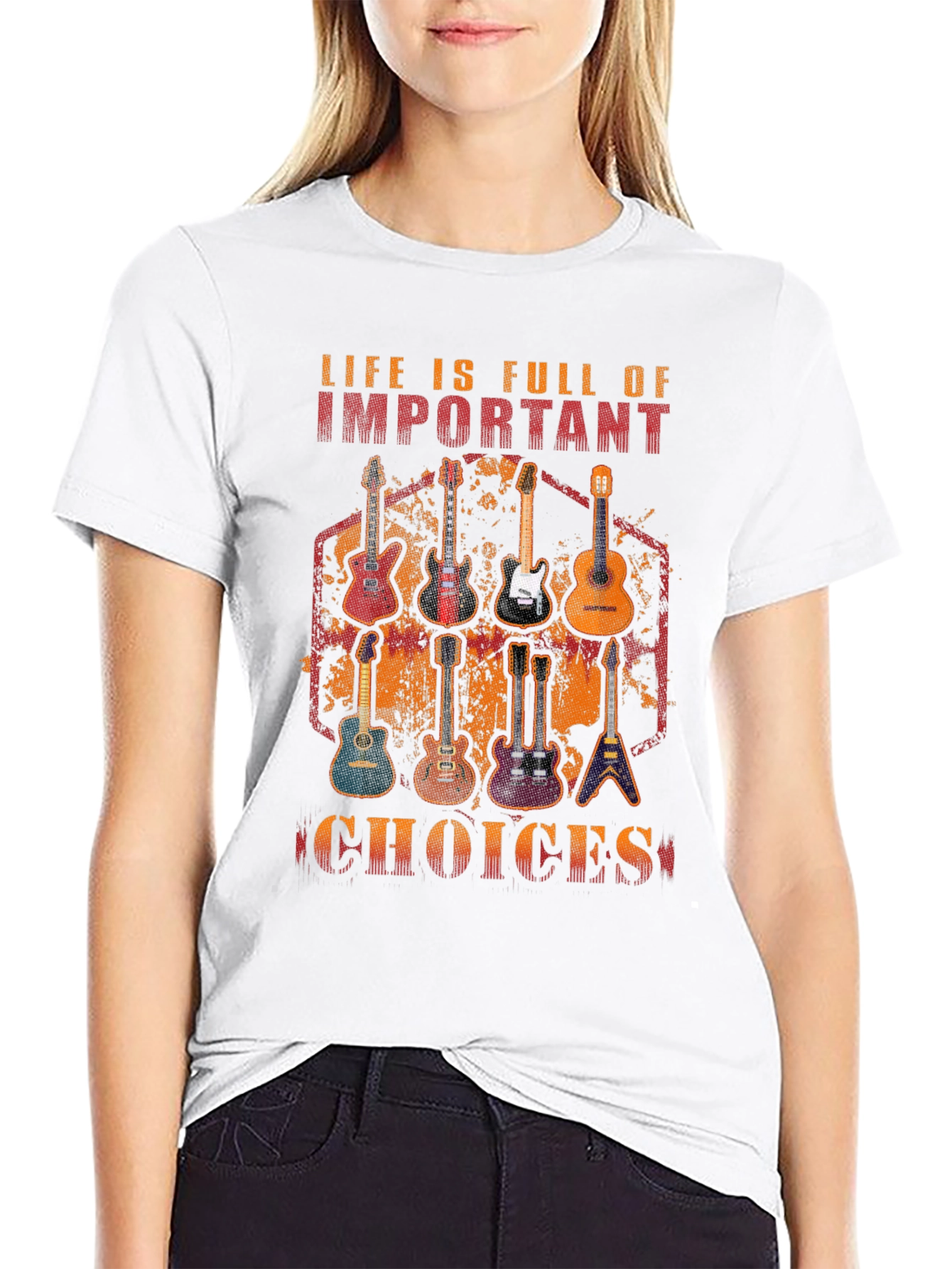 Guitar Choices Graphic T-Shirt - Music Lover Tee
