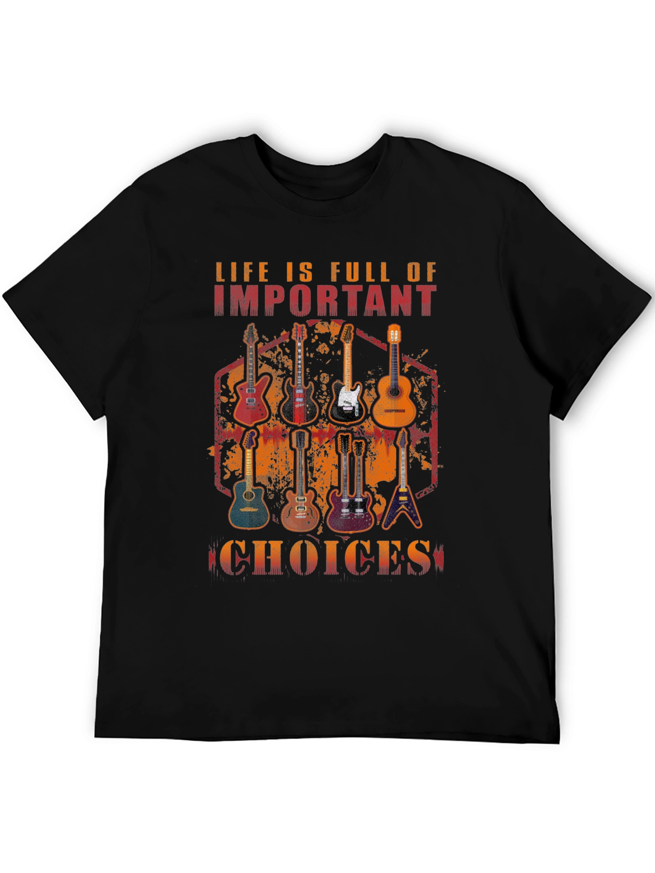 Guitar Choices Graphic T-Shirt - Music Lover Tee