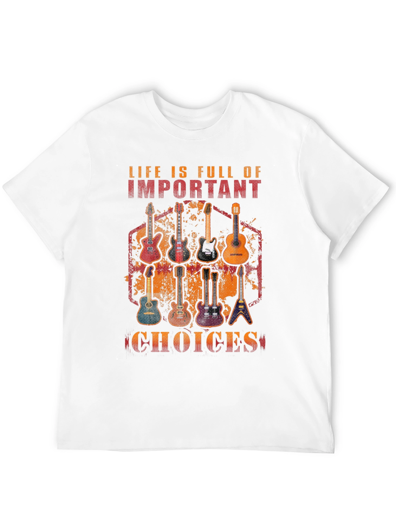 Guitar Choices Graphic T-Shirt - Music Lover Tee