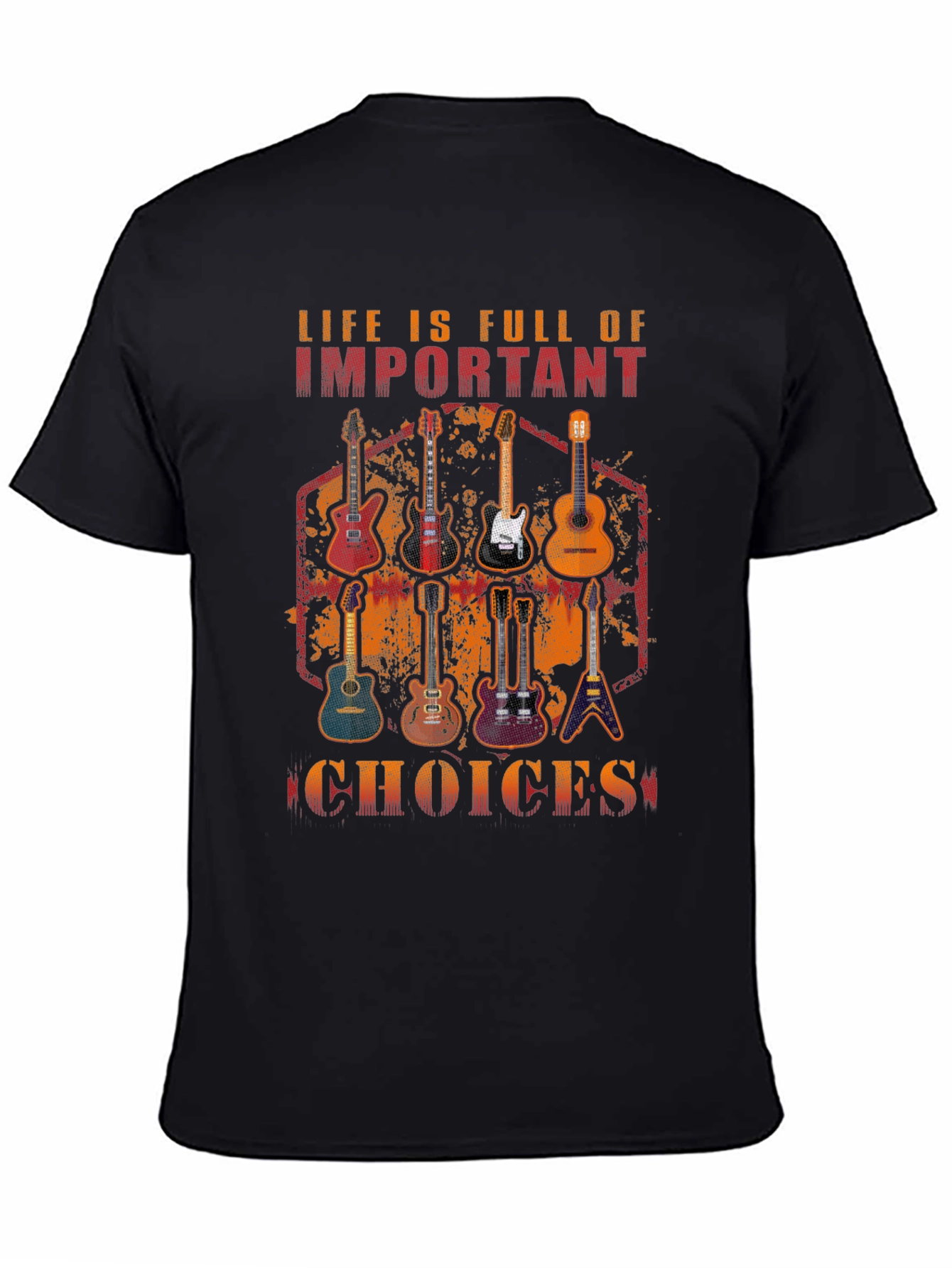 Guitar Choices Graphic T-Shirt - Music Lover Tee