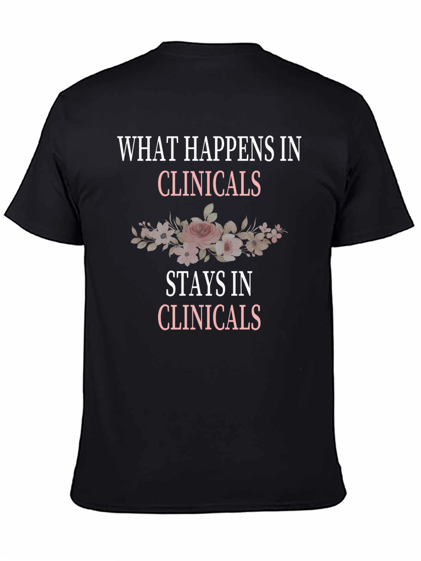 Clinicals Black Crewneck T-Shirt