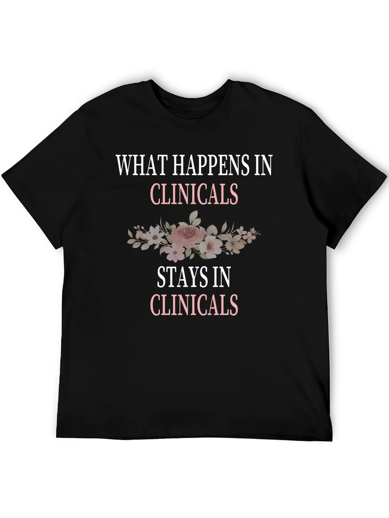 Clinicals Black Crewneck T-Shirt