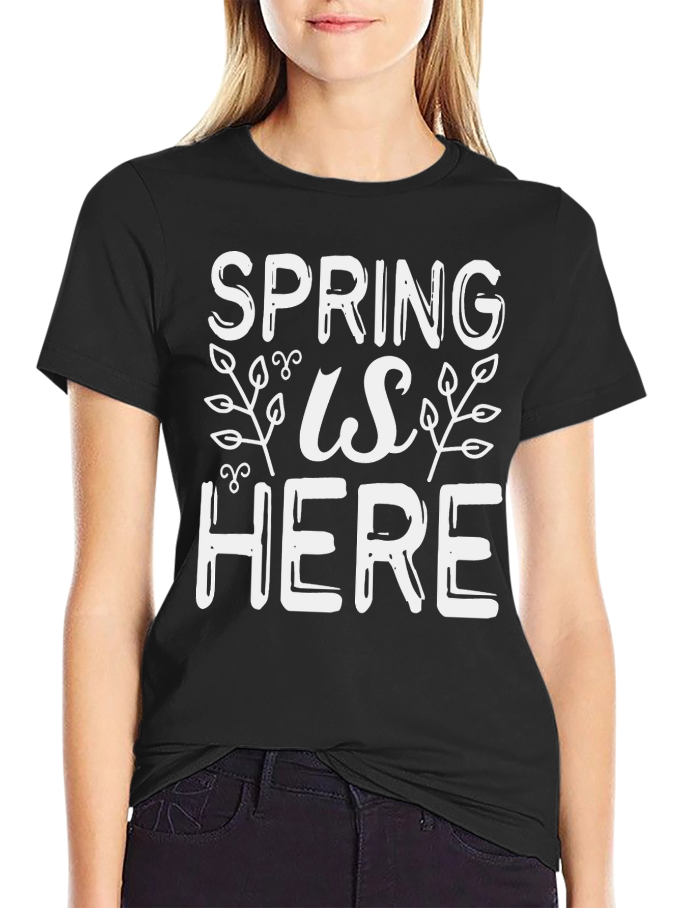 Spring Is Here Graphic Tee - Stylish Seasonal Shirt