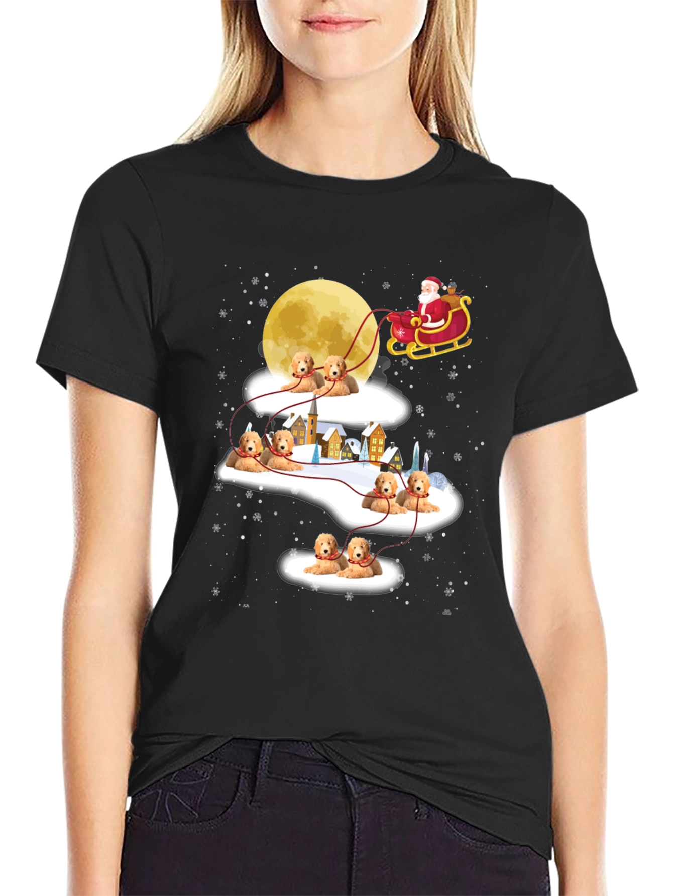 Festive Dog Sleigh T-Shirt