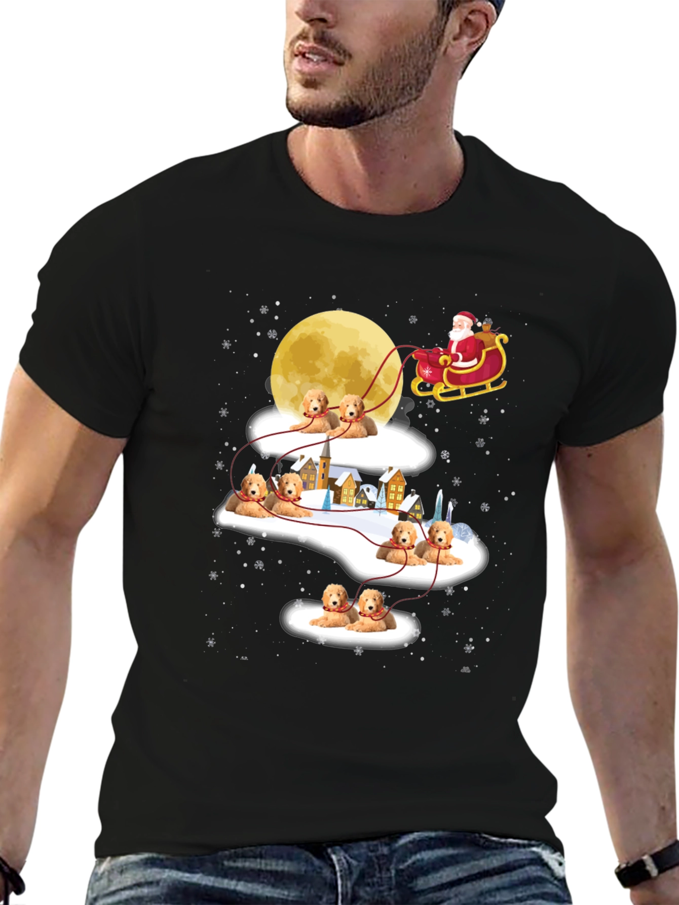 Festive Dog Sleigh T-Shirt