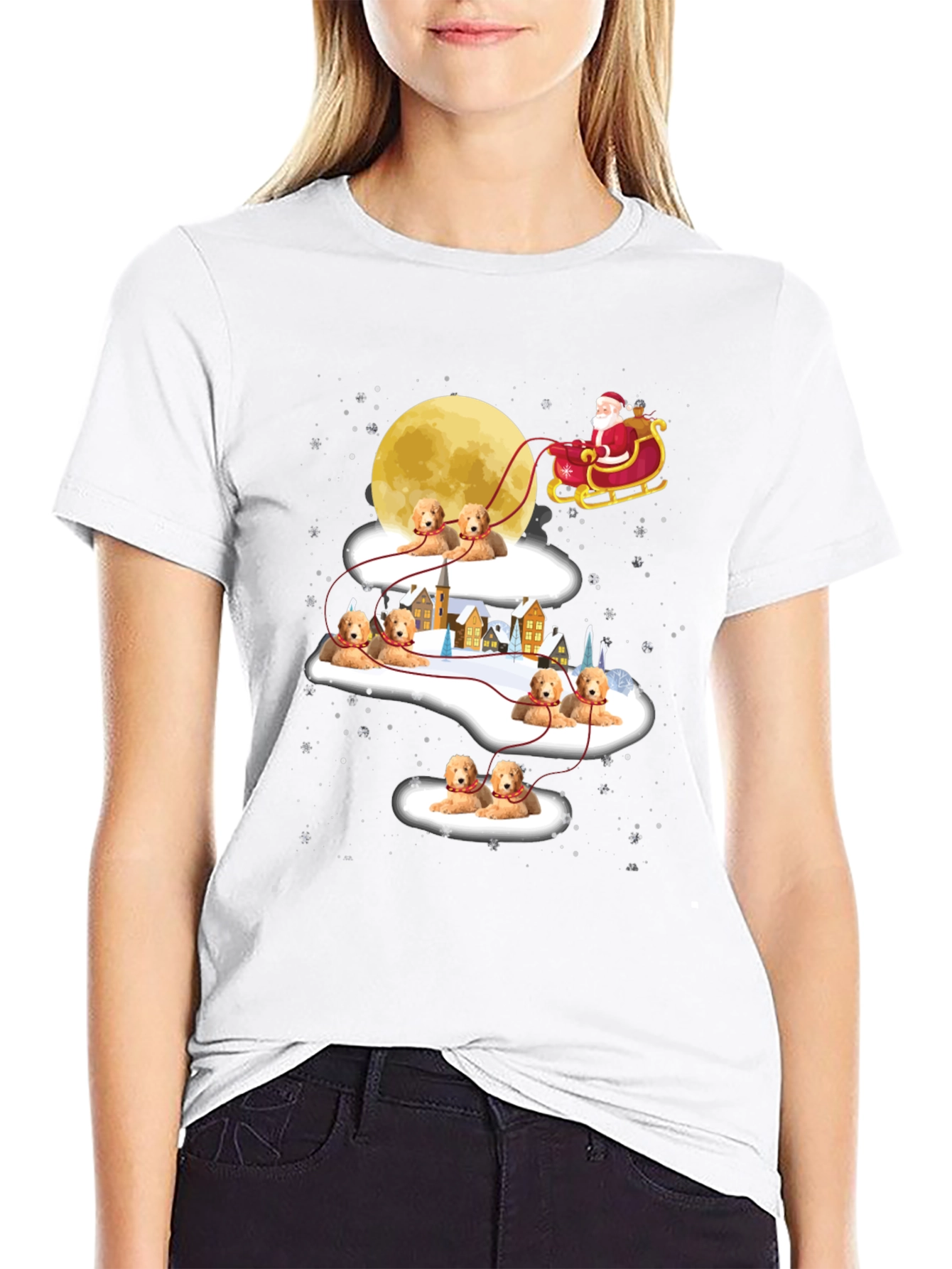 Festive Dog Sleigh T-Shirt