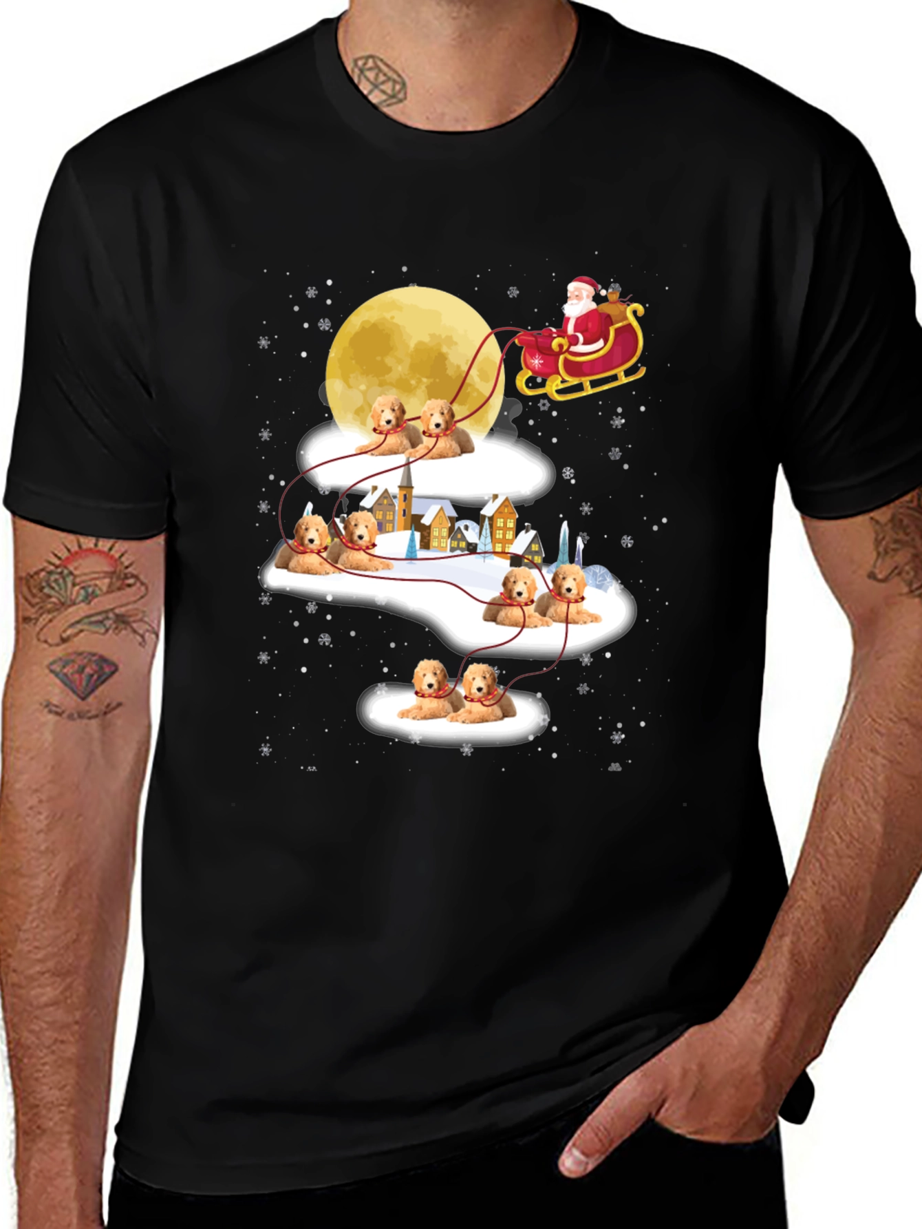 Festive Dog Sleigh T-Shirt