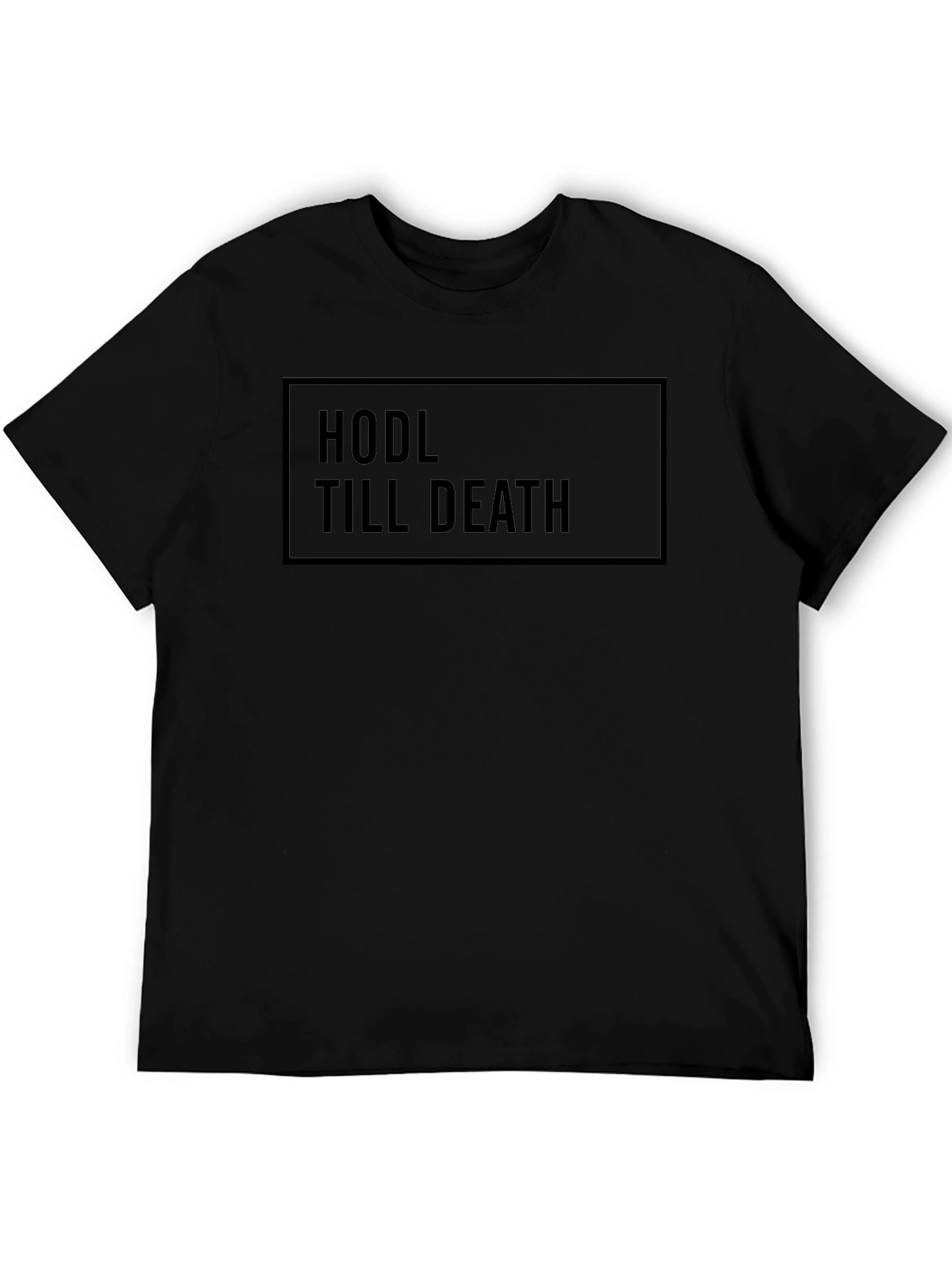 HODL Till Death Black Graphic Tee