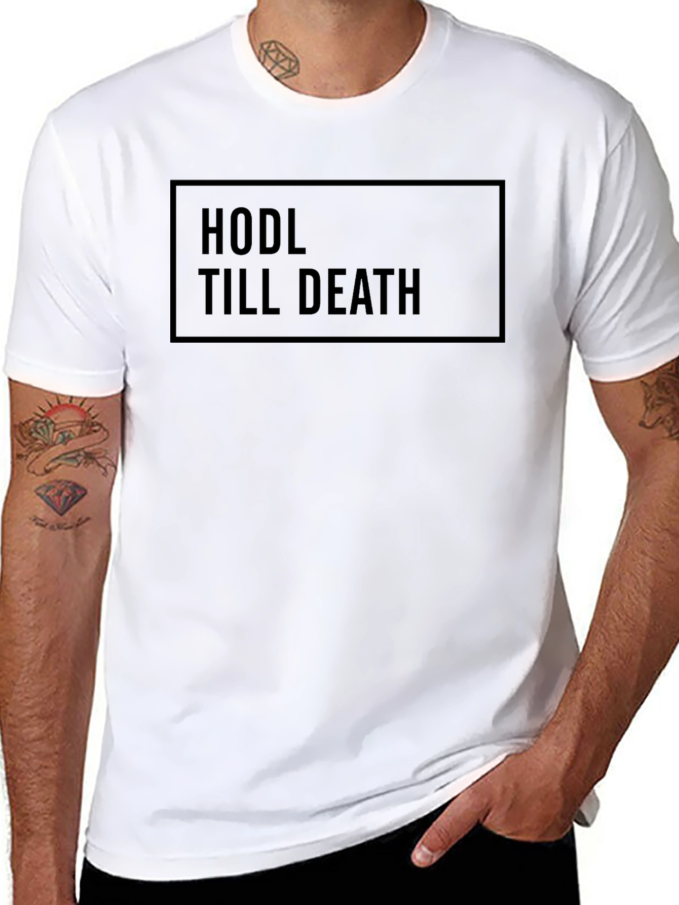 HODL Till Death Black Graphic Tee