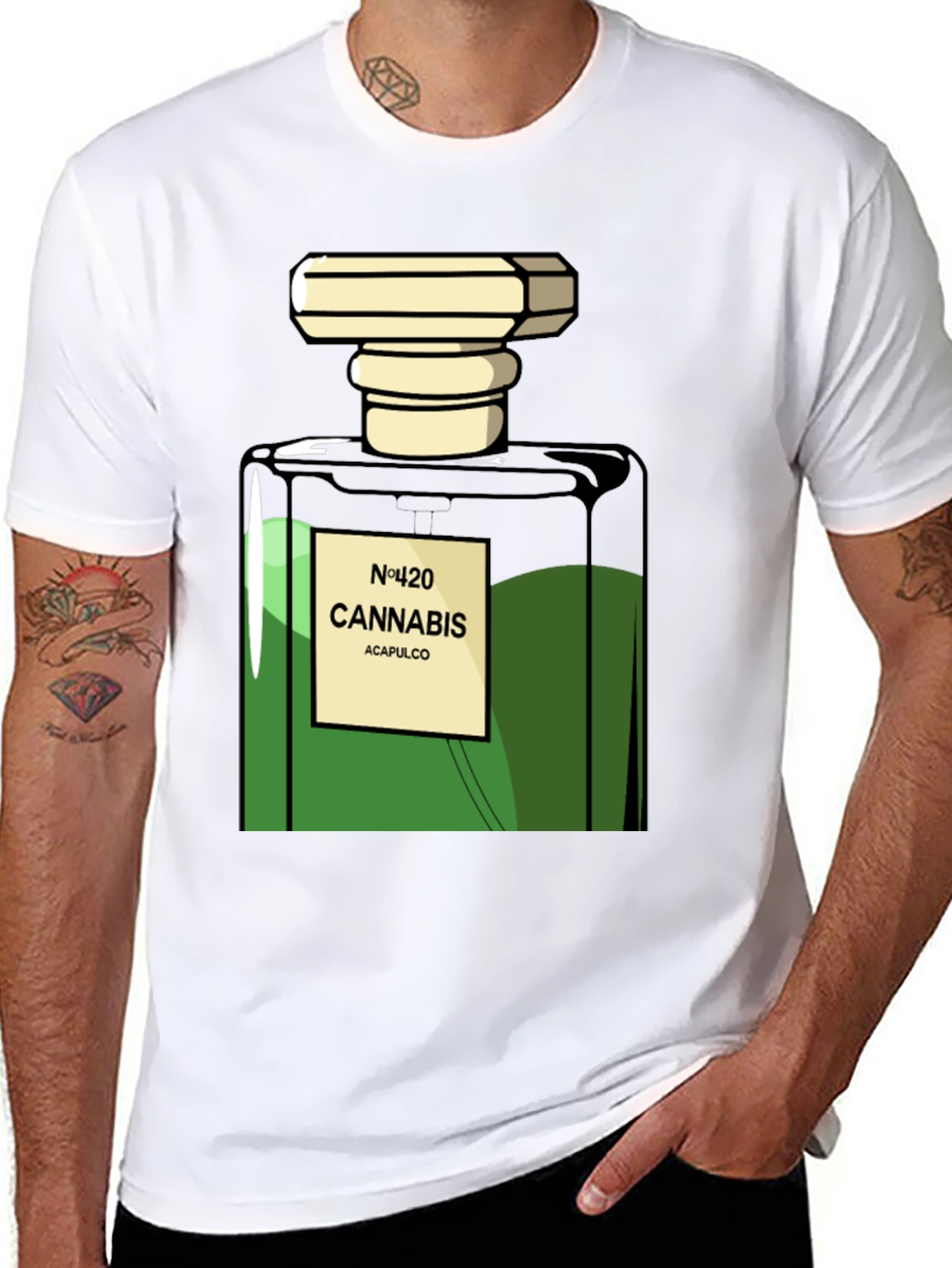 Cannabis Perfume Parody T-Shirt