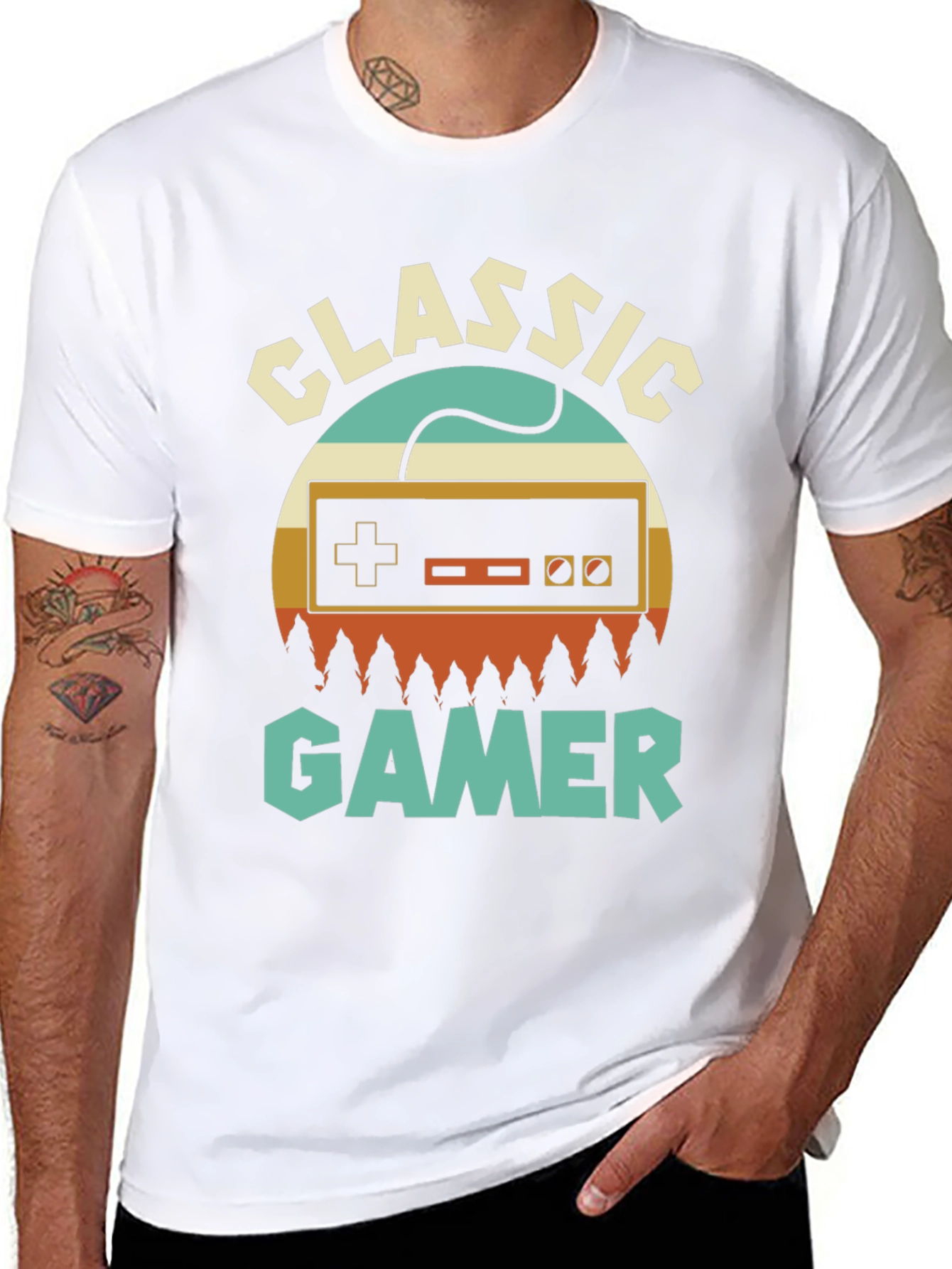 Classic Gamer T-Shirt - Retro Console Design