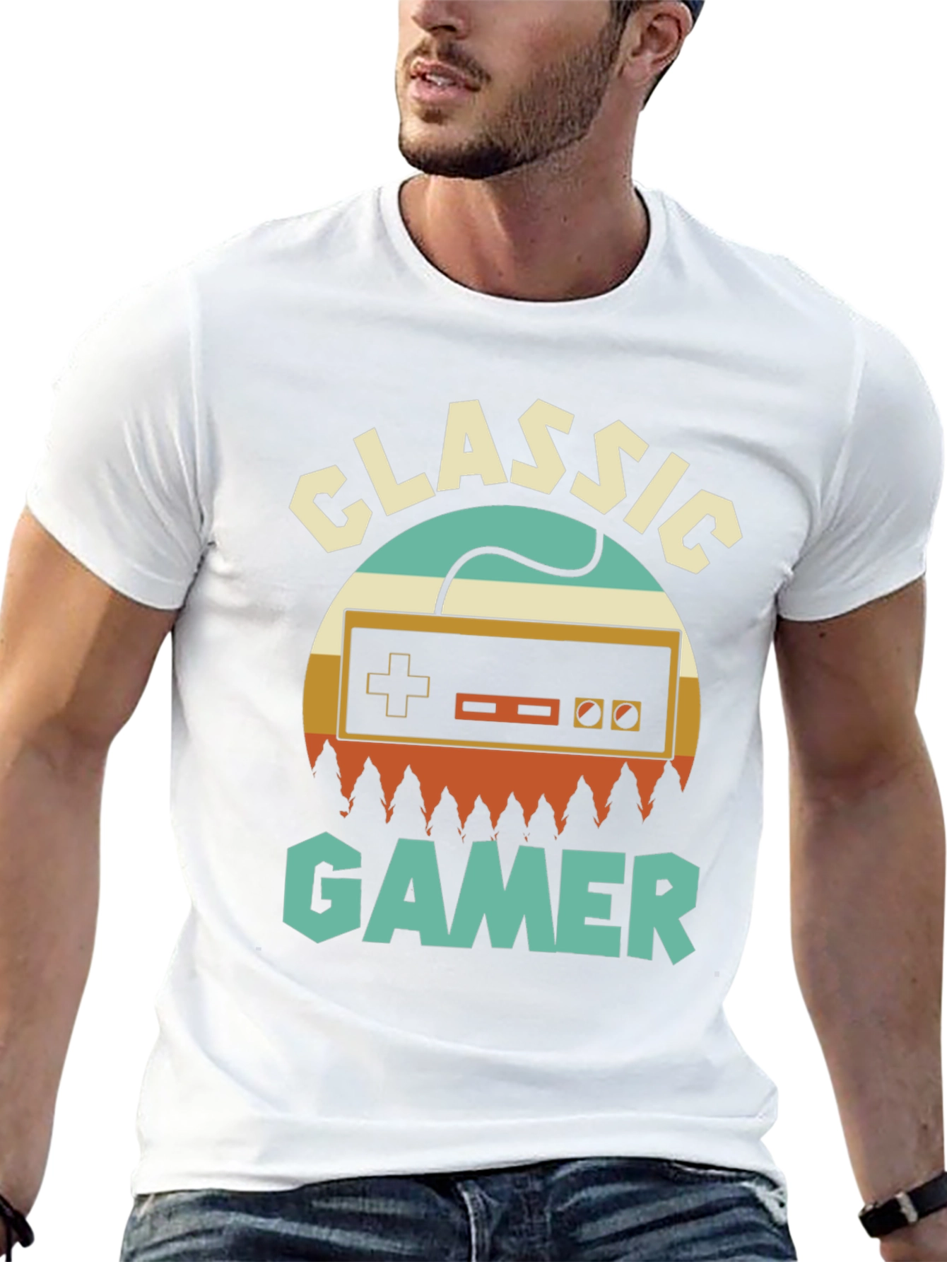 Classic Gamer T-Shirt - Retro Console Design