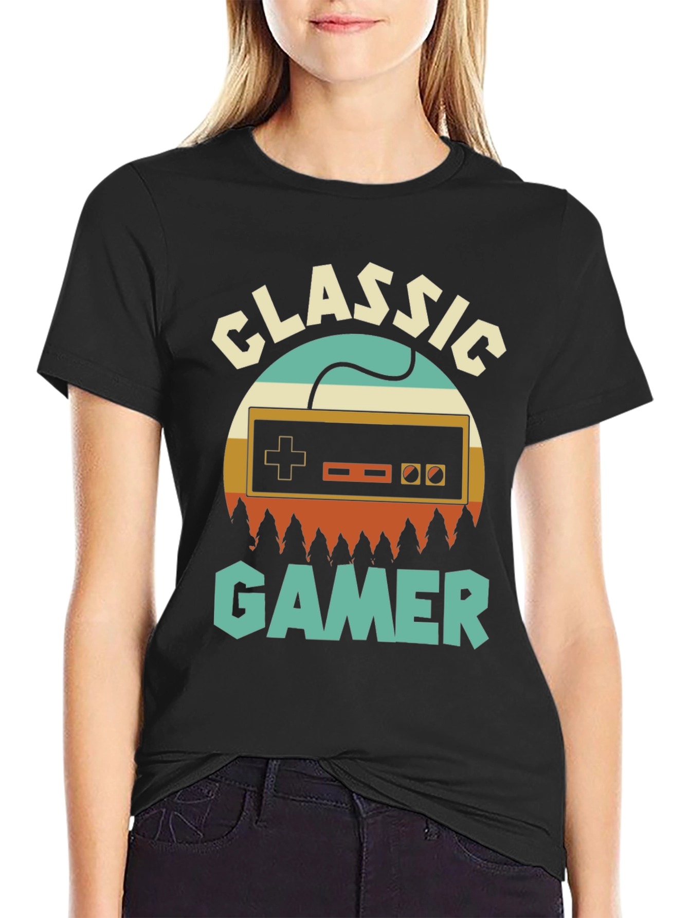 Classic Gamer T-Shirt - Retro Console Design
