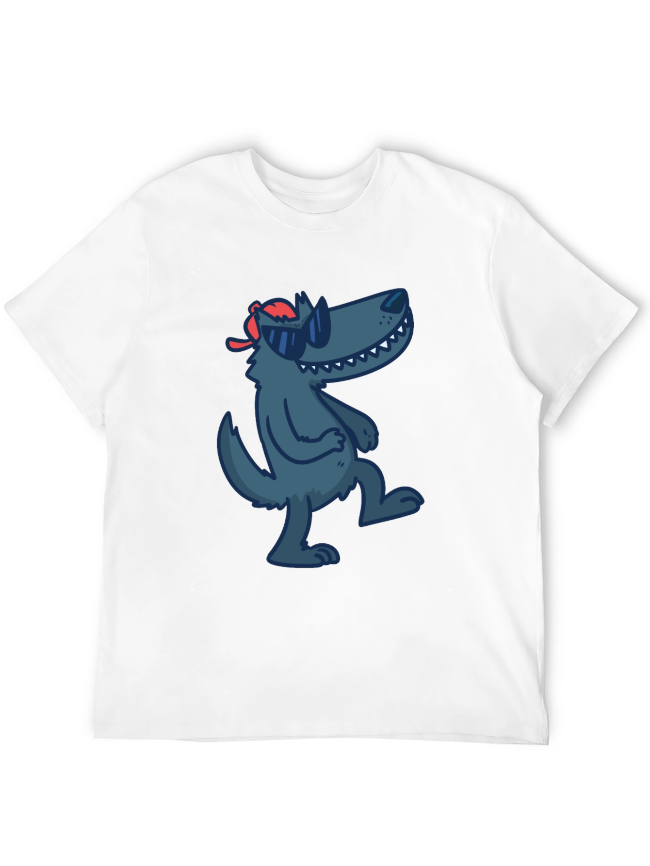 Cool Cartoon Wolf T-Shirt