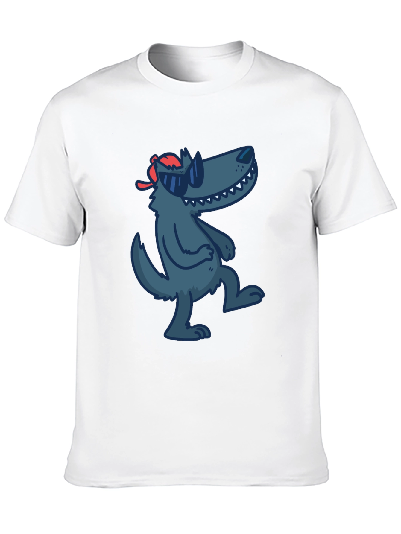 Cool Cartoon Wolf T-Shirt