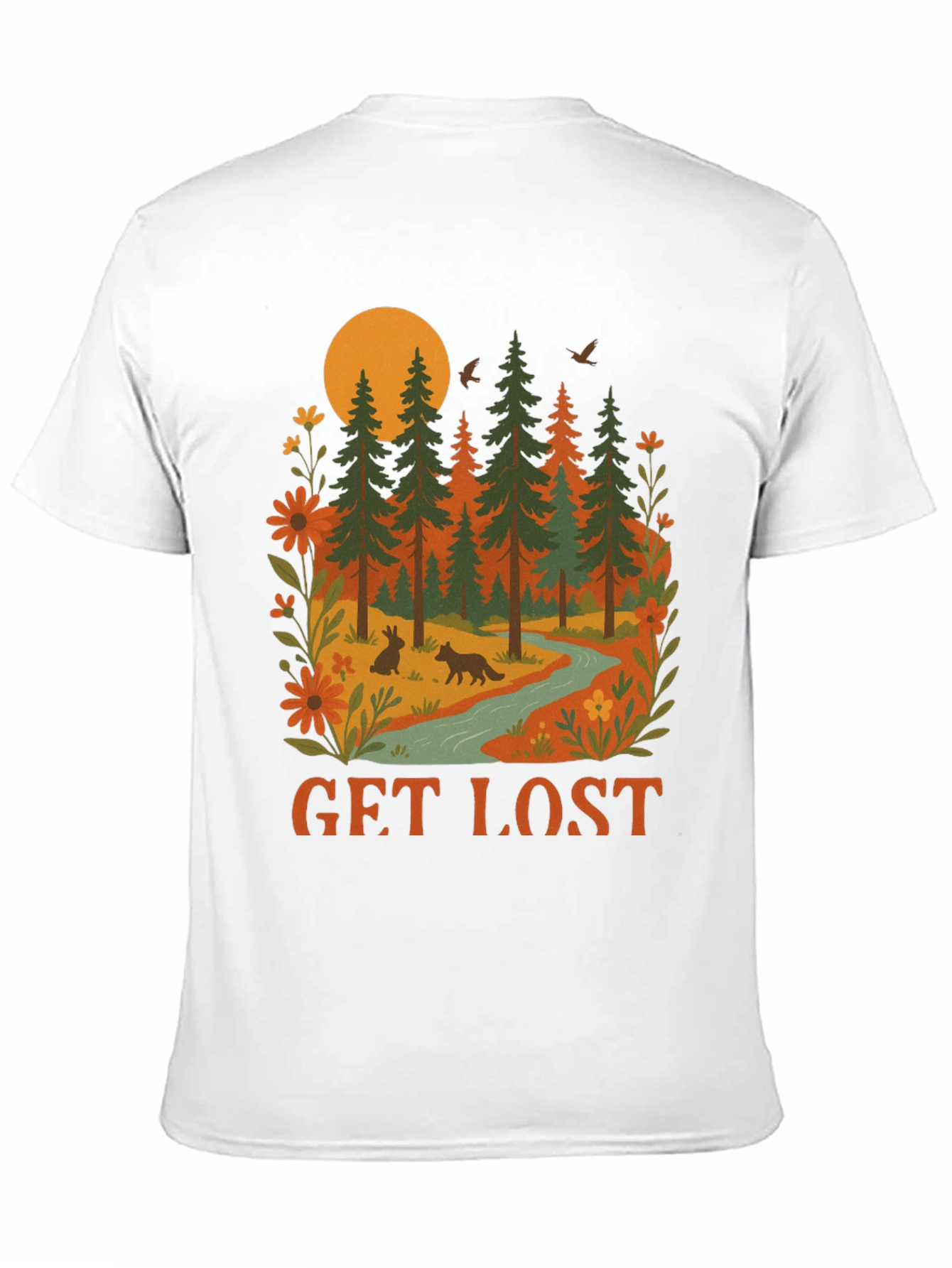 Get Lost Nature Graphic Tee - Adventure Awaits