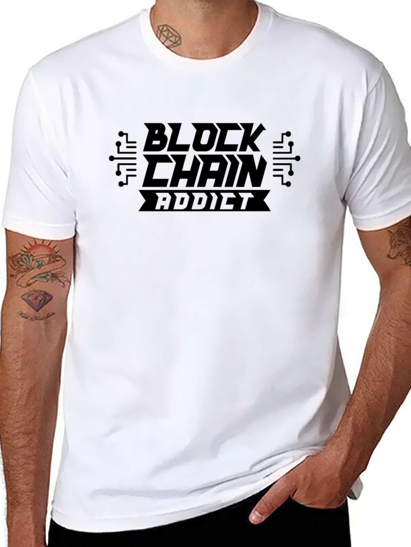 Blockchain Addict Black T-Shirt