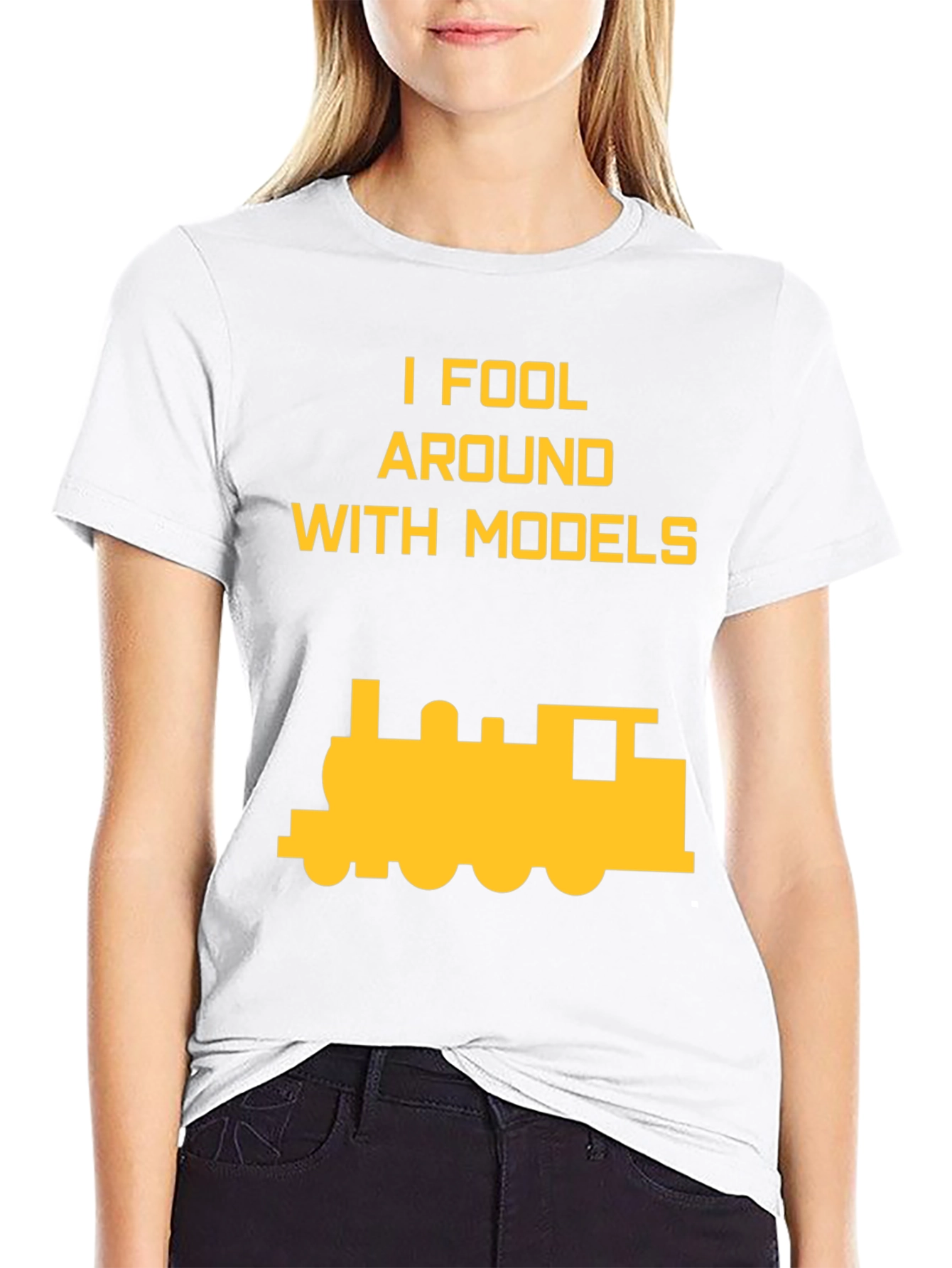 I Fool Around with Models Train T-Shirt