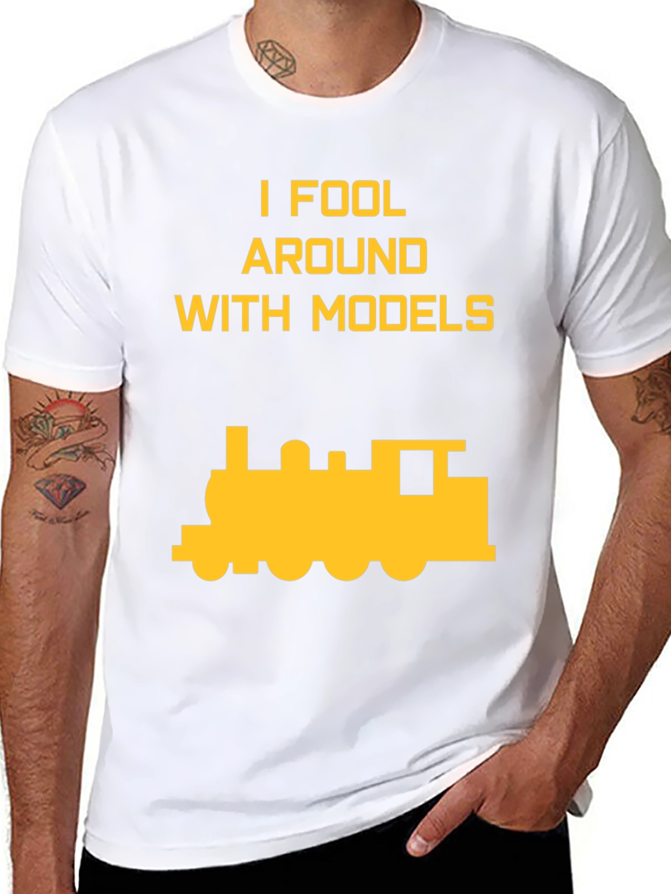 I Fool Around with Models Train T-Shirt