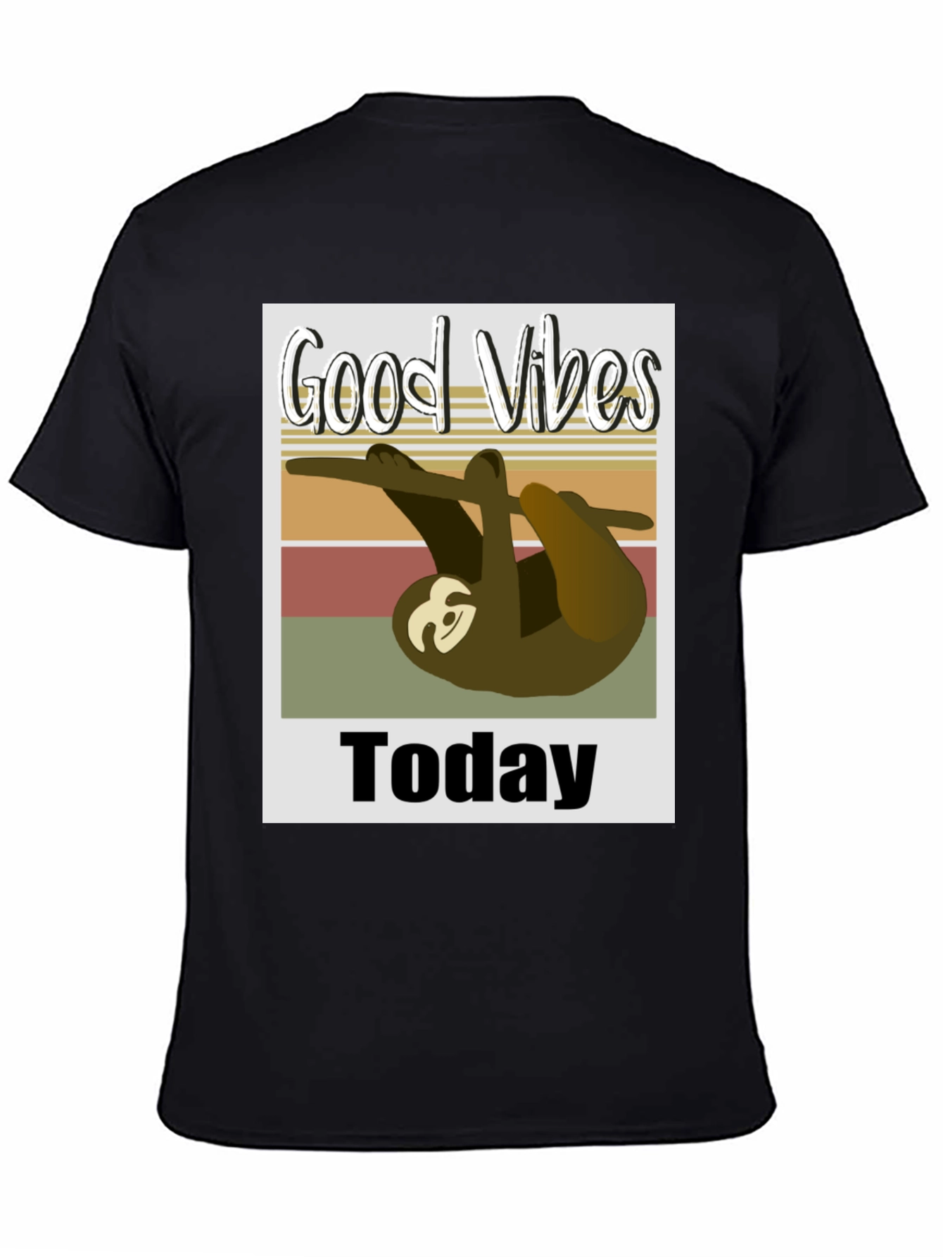 Good Vibes Today Sloth Graphic T-Shirt
