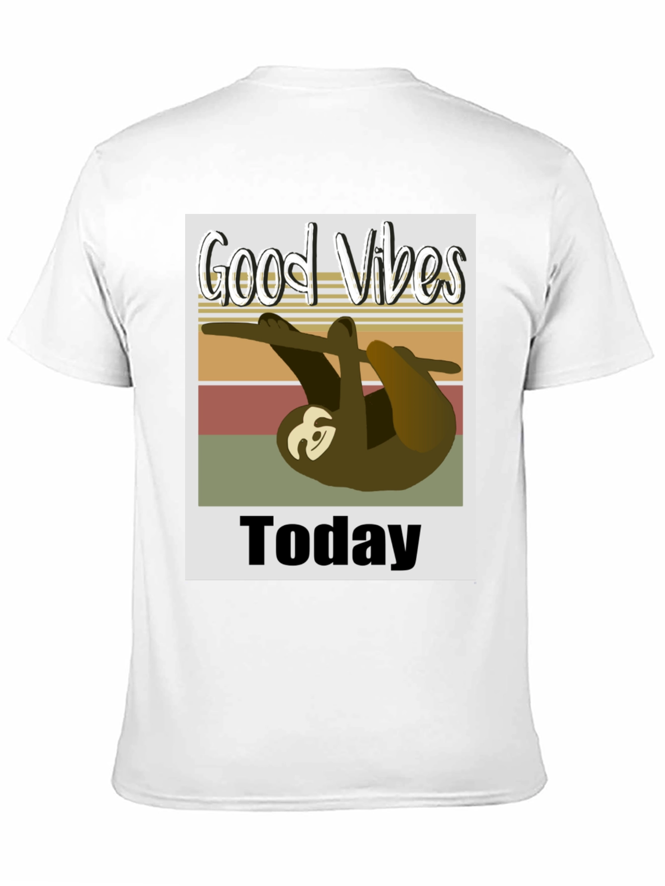 Good Vibes Today Sloth Graphic T-Shirt