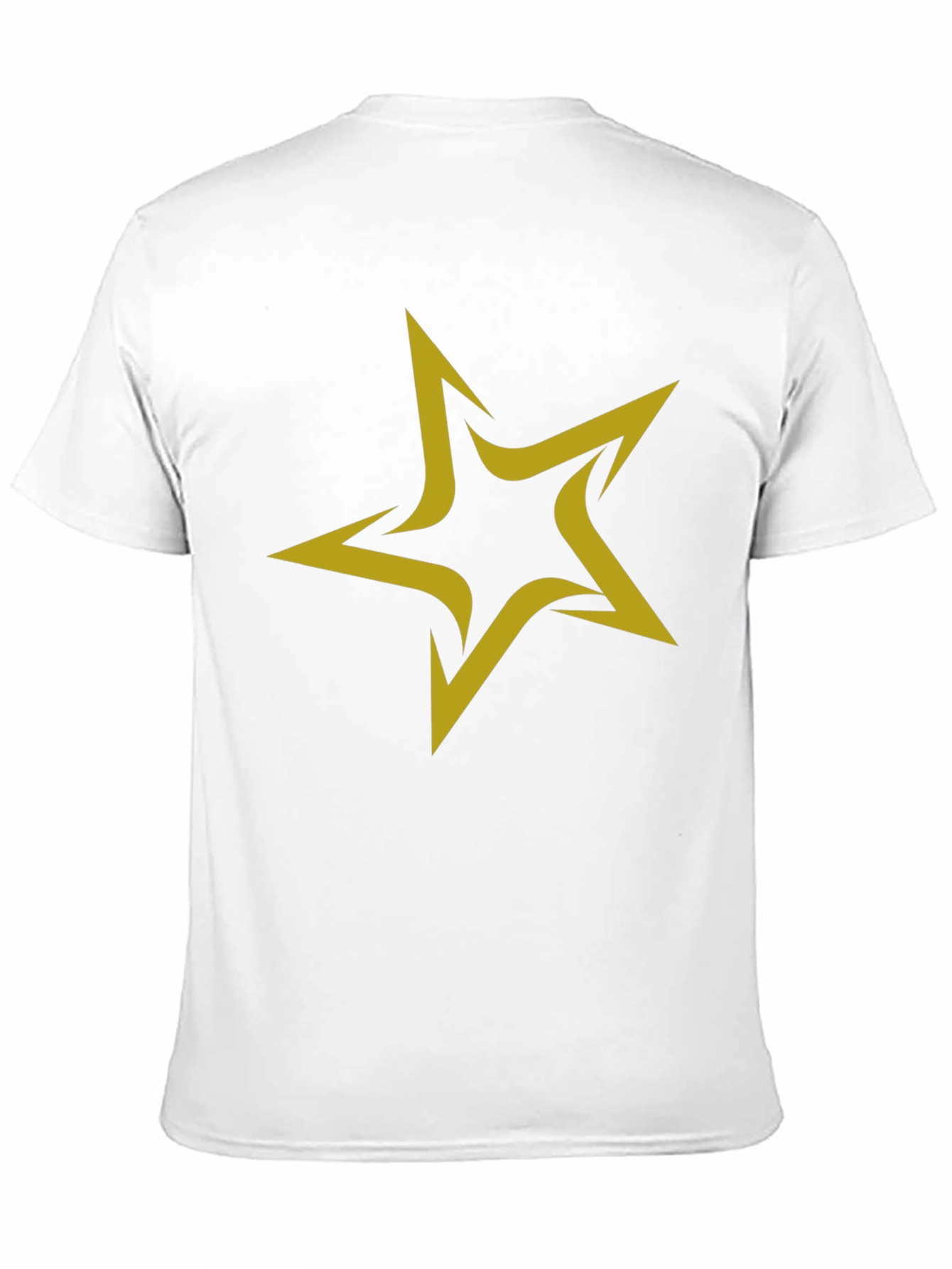 Star Graphic Black T-Shirt for Men