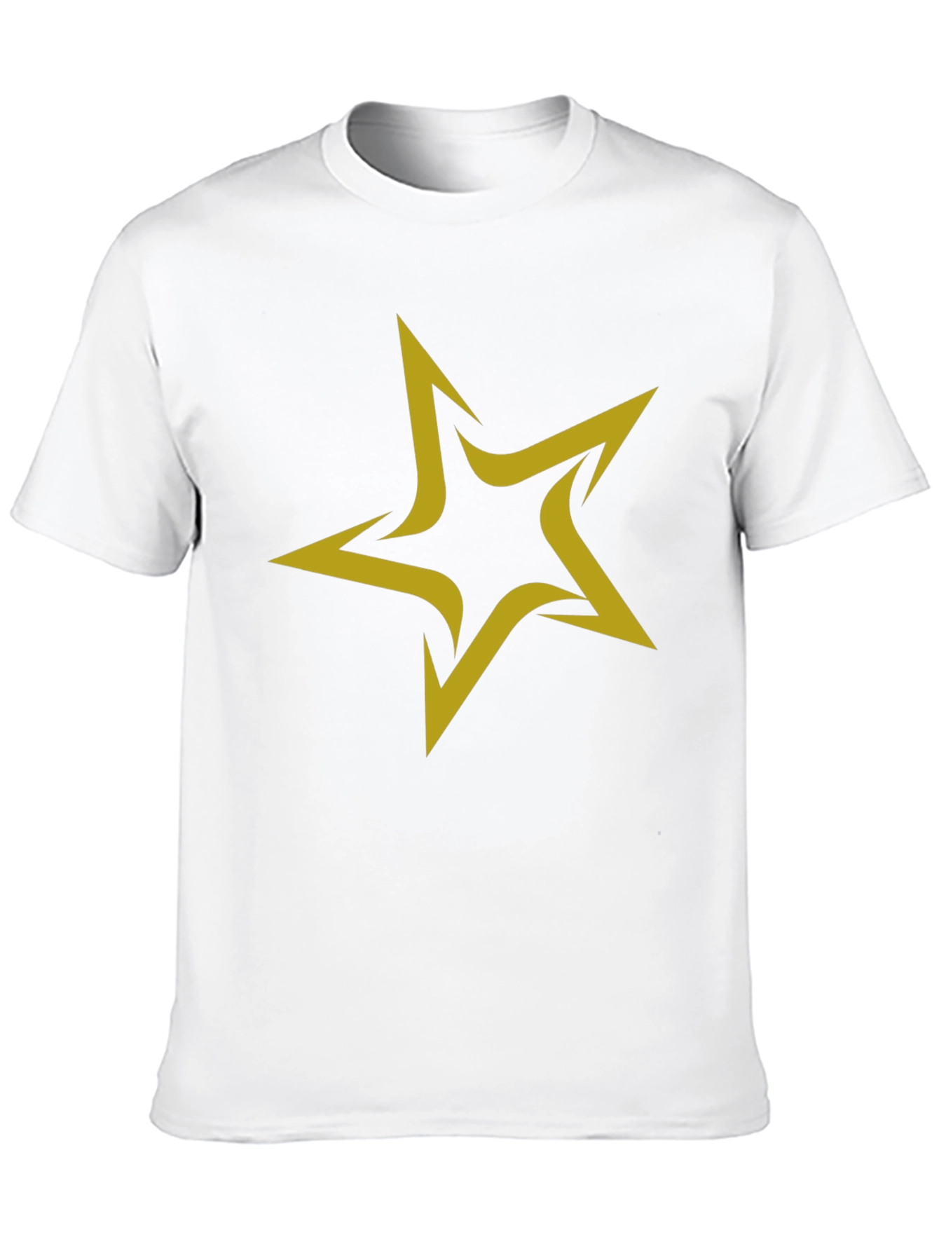 Star Graphic Black T-Shirt for Men