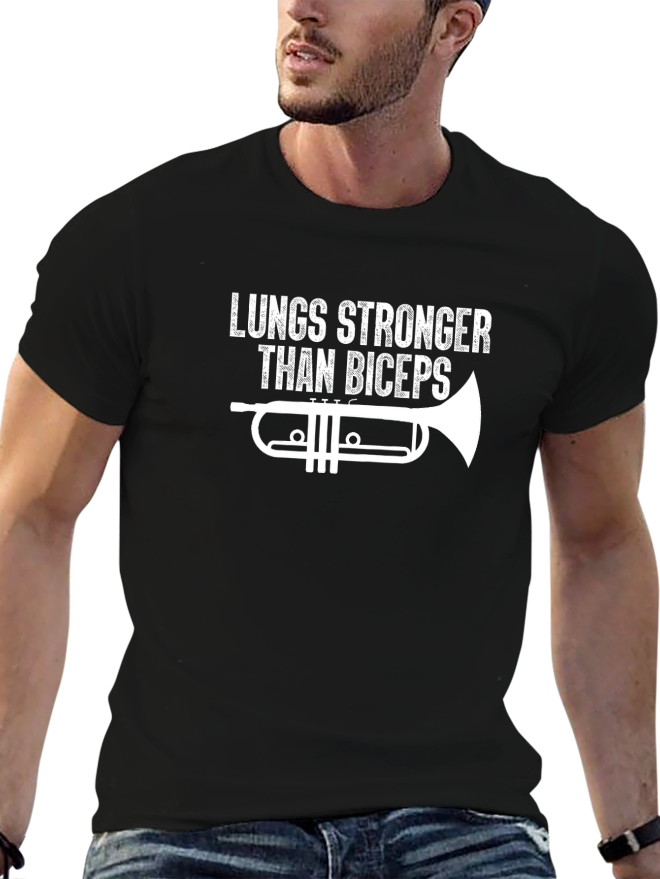 Lungs Stronger Than Biceps Graphic Tee
