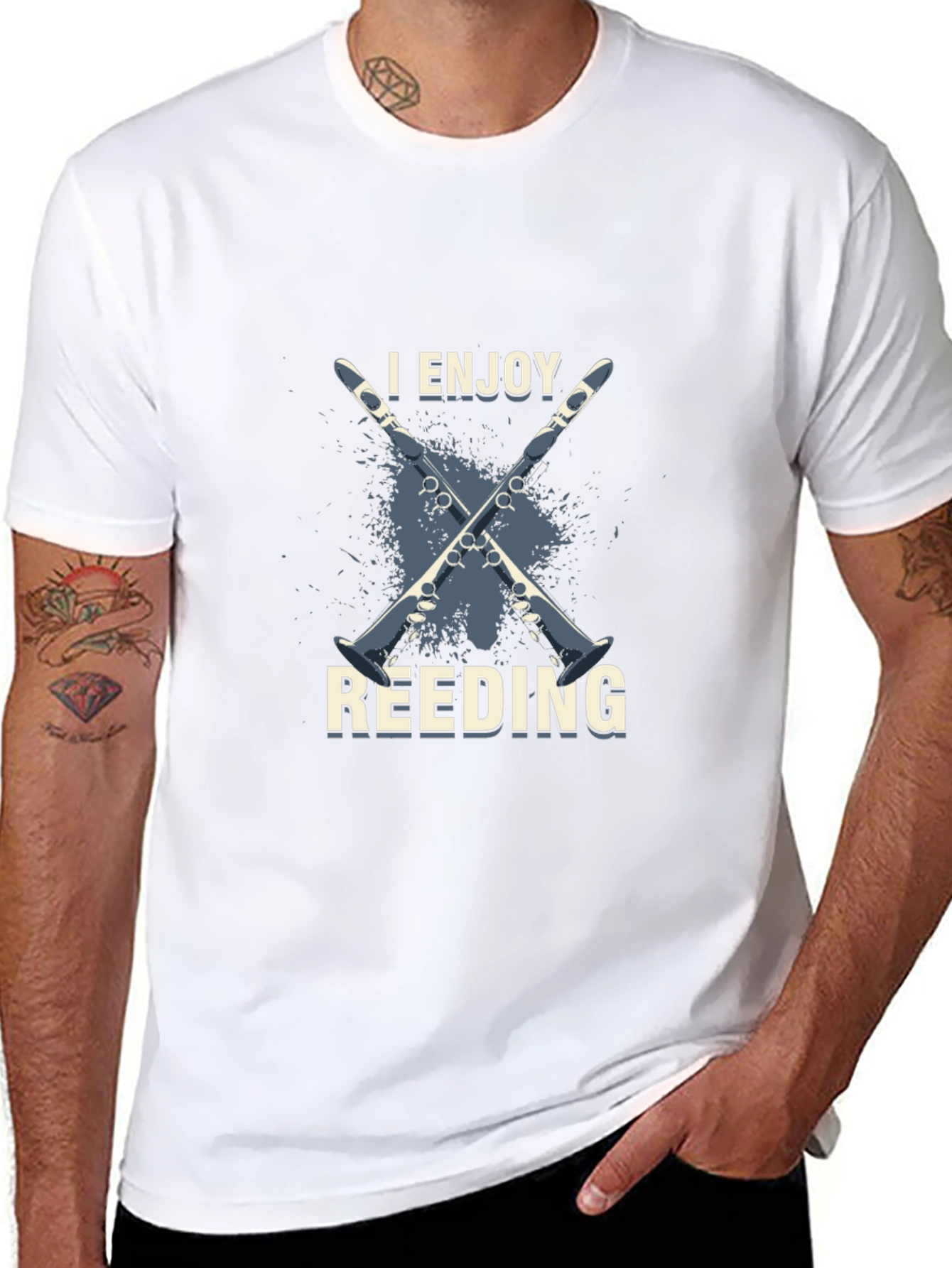 I Enjoy Reeding T-Shirt - Musician Gift