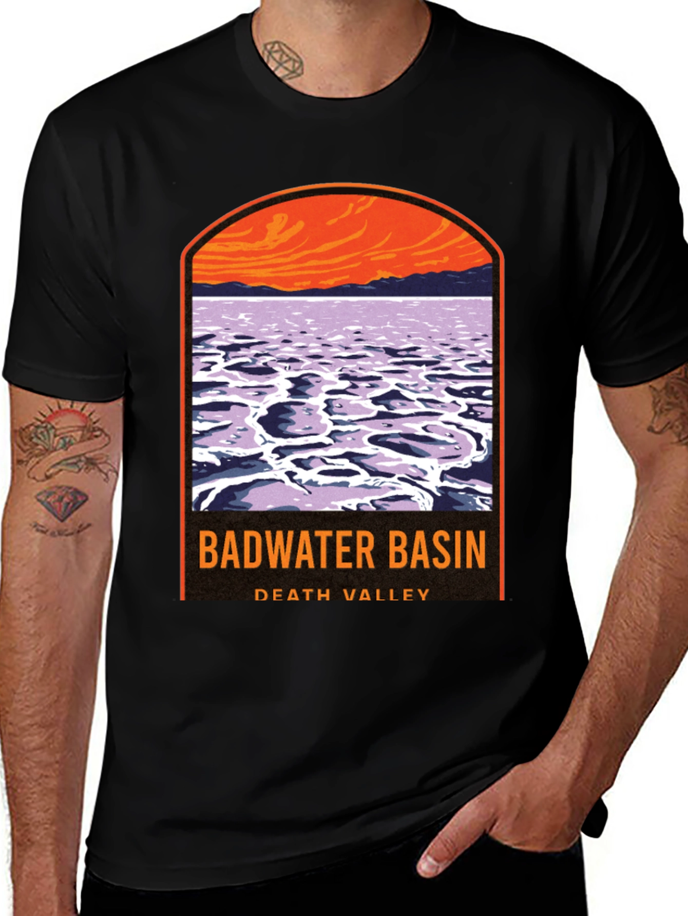 Badwater Basin Death Valley Graphic T-Shirt