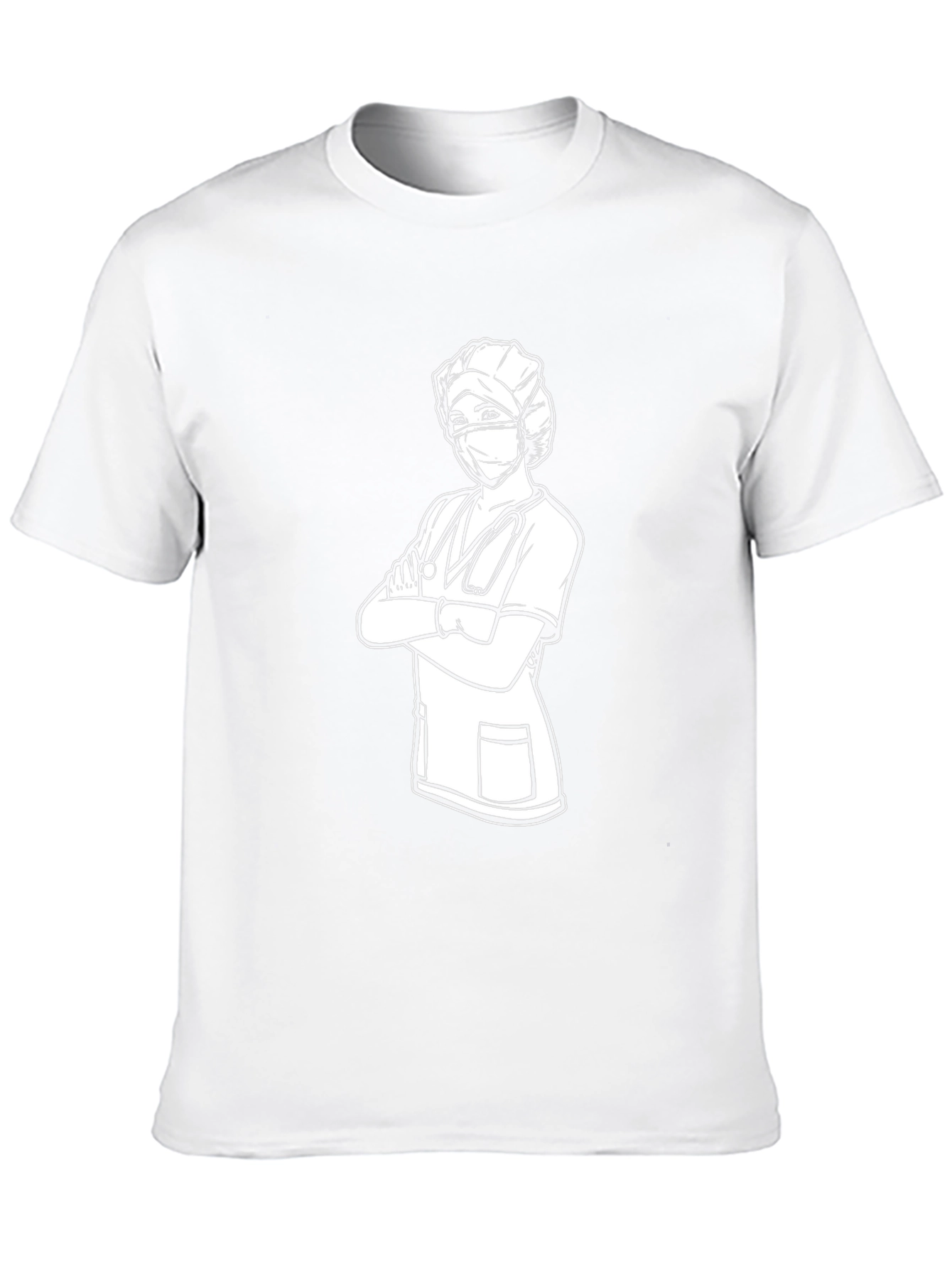 Nurse Graphic T-Shirt - Black Cotton Tee
