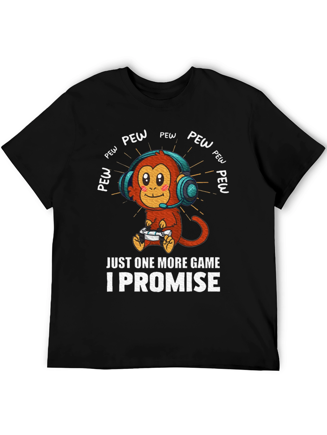 Gamer Monkey T-Shirt - Just One More Game