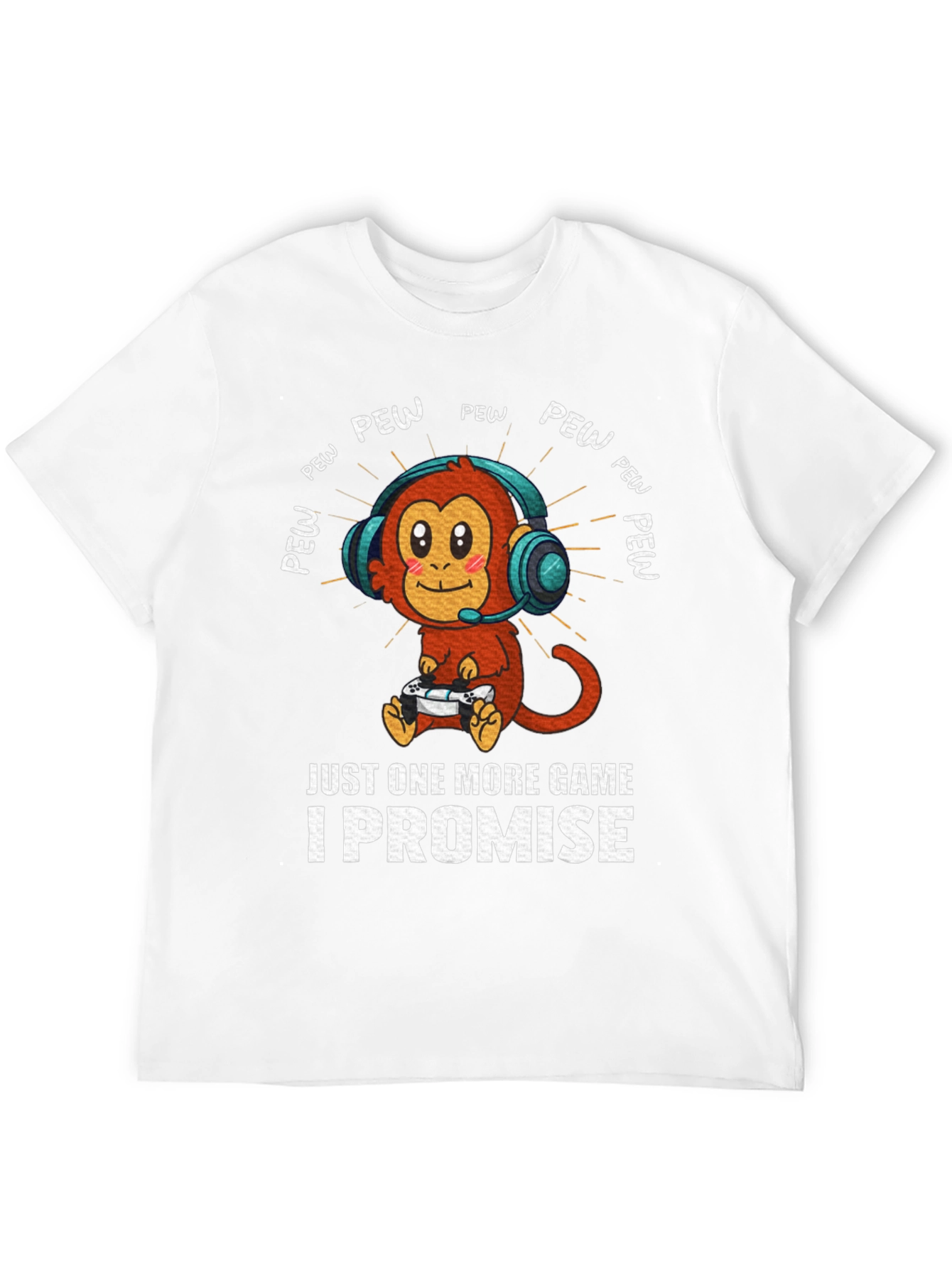 Gamer Monkey T-Shirt - Just One More Game