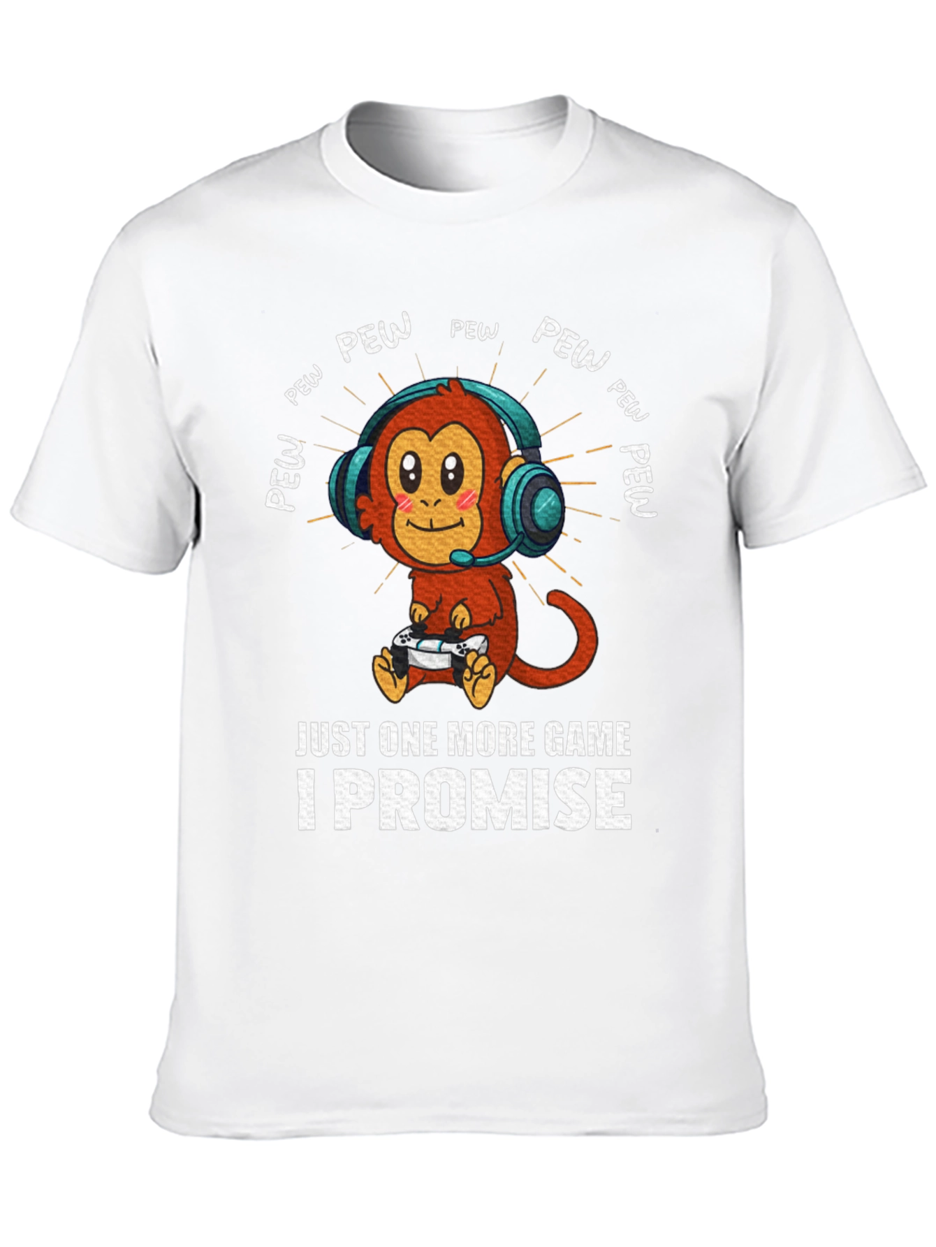 Gamer Monkey T-Shirt - Just One More Game
